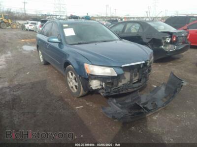 2007 Hyundai SONATA SE/Limited, синий — VIN 5NPEU46F07H188528, IAAI
