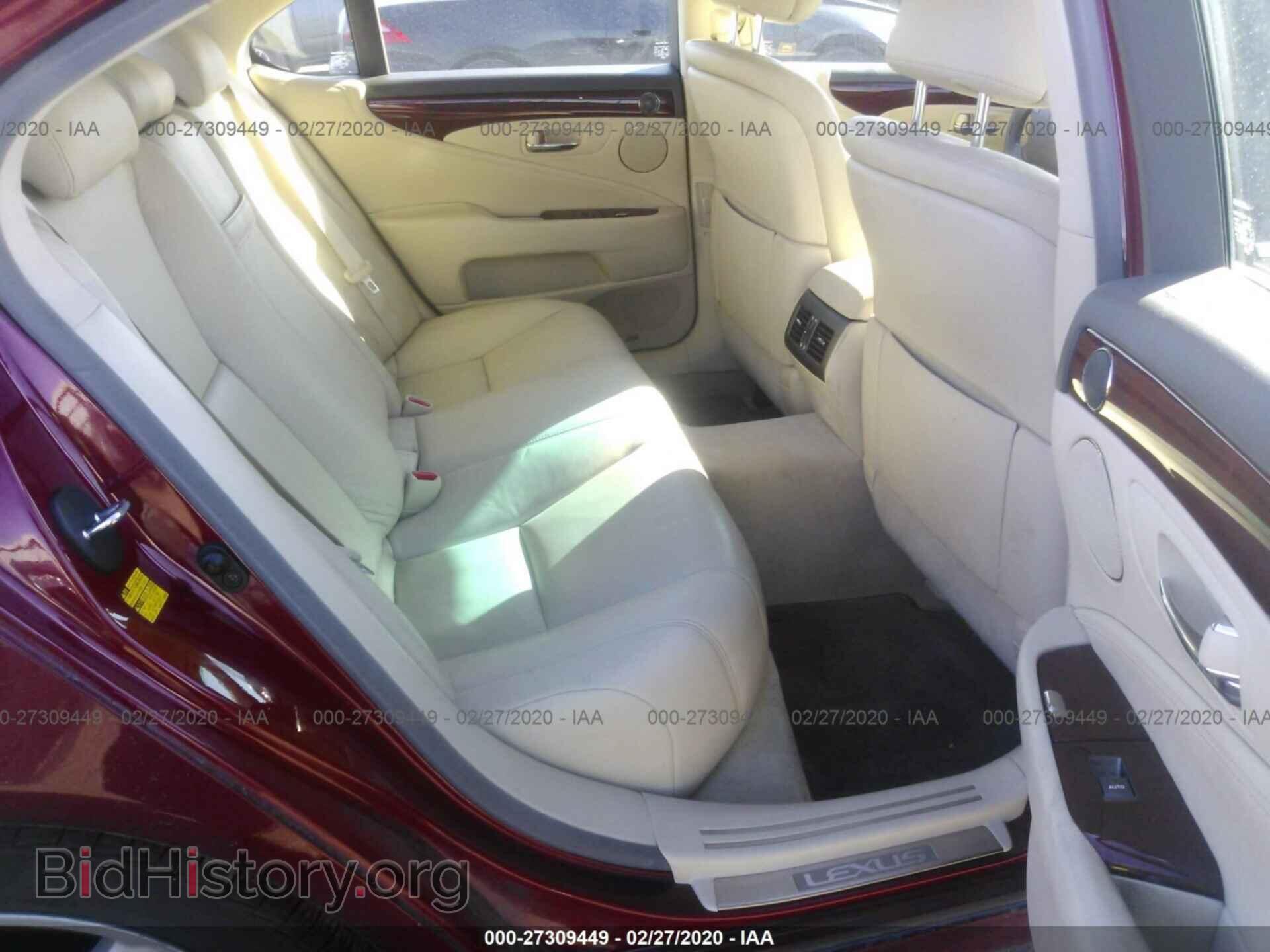 2010 LEXUS LS - VIN: JTHBL5EF9A5096918 - Фото 8