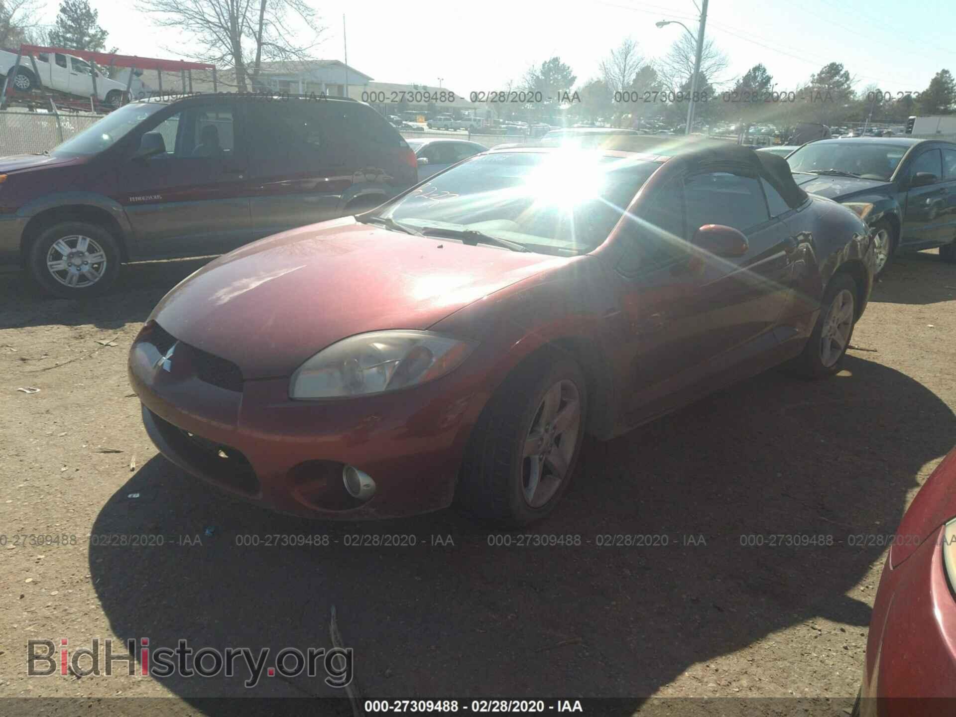 2007 MITSUBISHI ECLIPSE - VIN: 4A3AL25F77E042714 - Фото 2