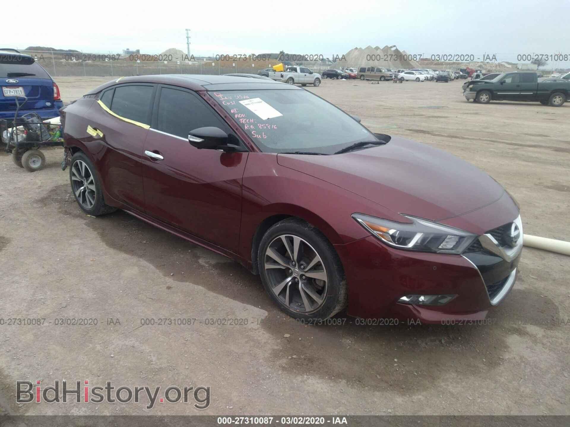 Фотография 1N4AA6AP4GC384086 - NISSAN MAXIMA 2016