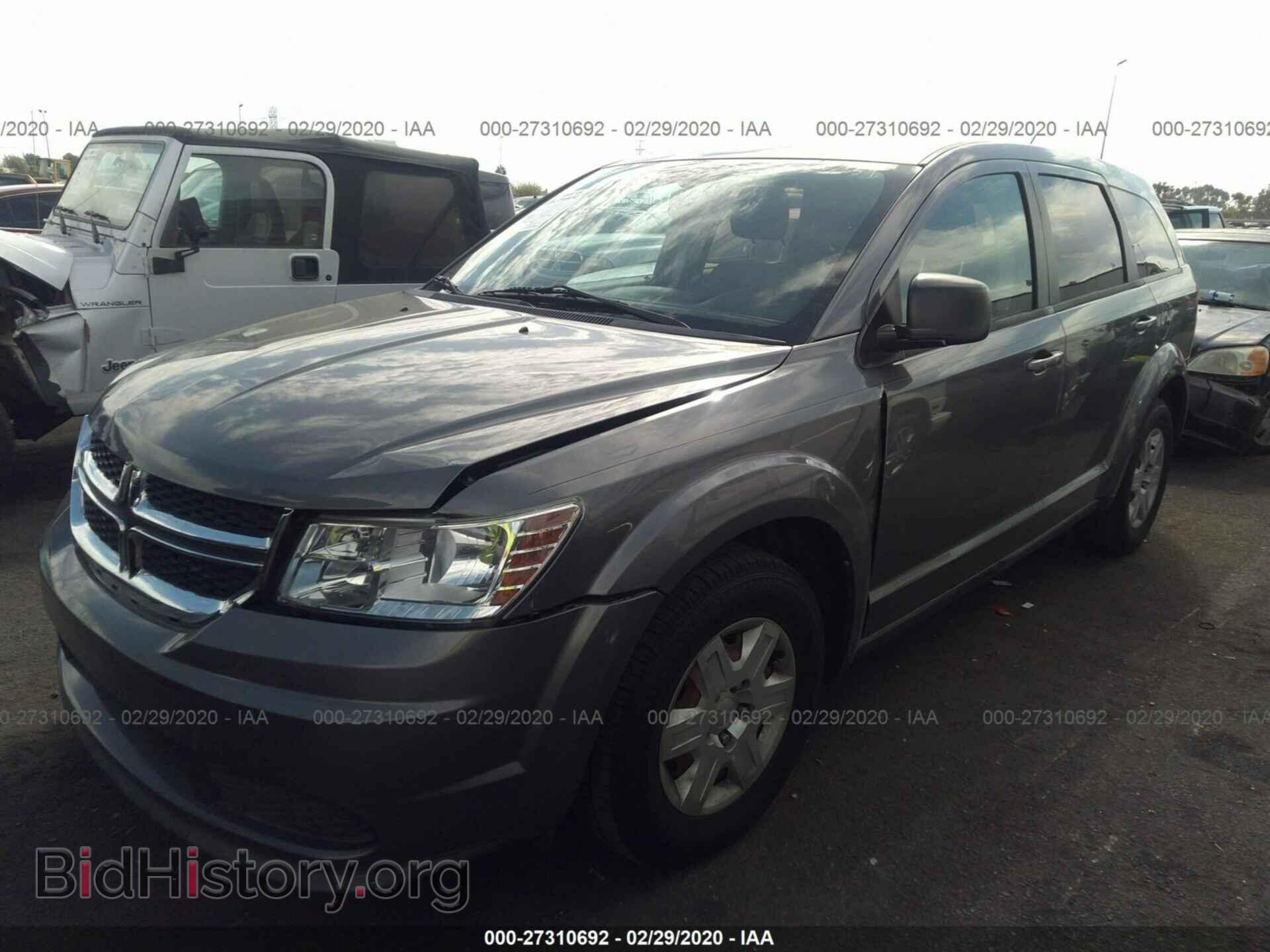 2012 DODGE JOURNEY - VIN: 3C4PDCAB4CT388796 - Фото 2