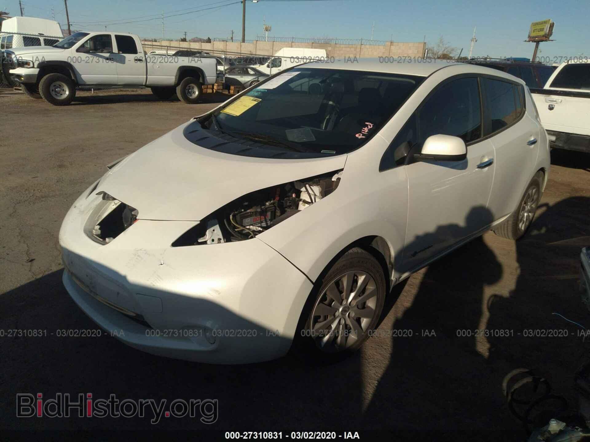 2015 NISSAN LEAF - VIN: 1N4AZ0CP7FC318634 - Фото 2