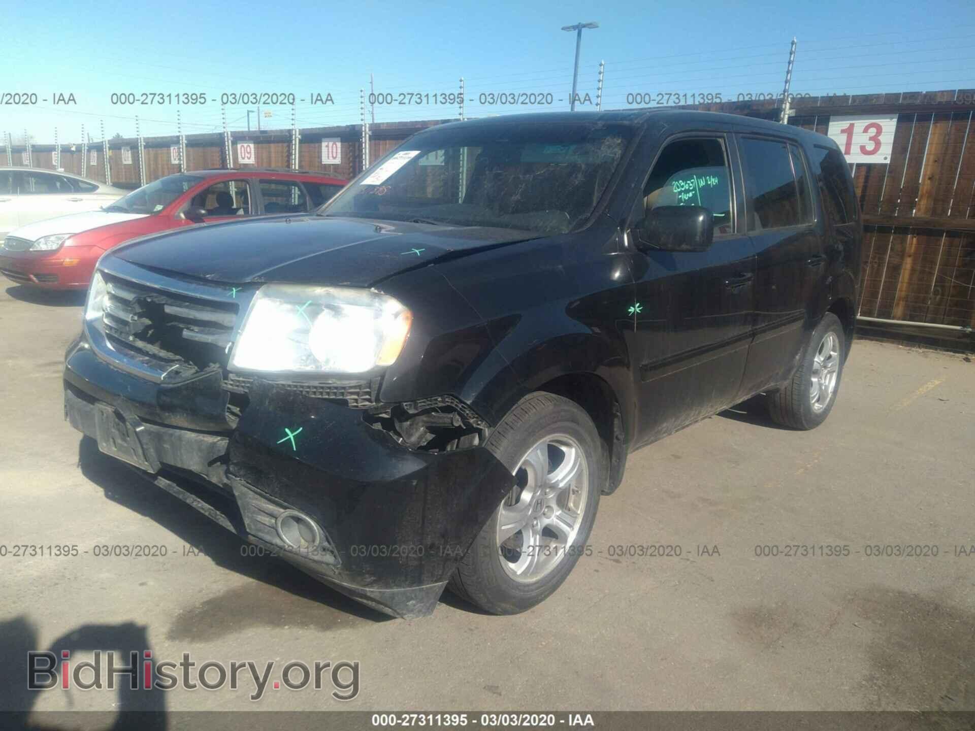 2013 HONDA PILOT - VIN: 5FNYF4H56DB030913 - Фото 2