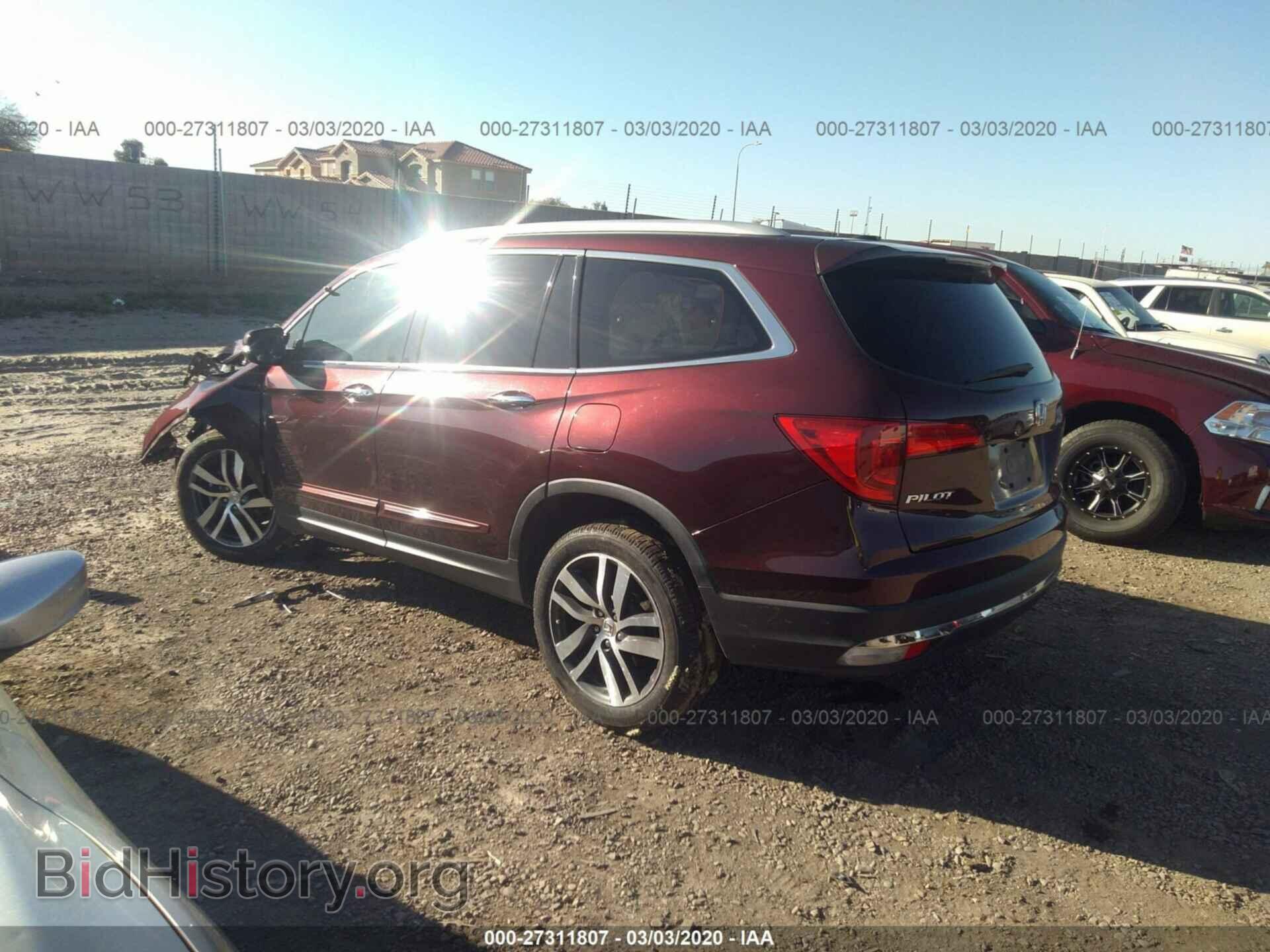 2016 HONDA PILOT - VIN: 5FNYF6H91GB005050 - Фото 3