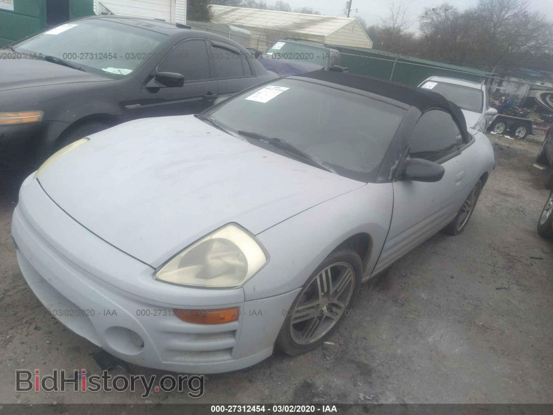 2003 MITSUBISHI ECLIPSE - VIN: 4A3AE45GX3E075053 - Фото 2