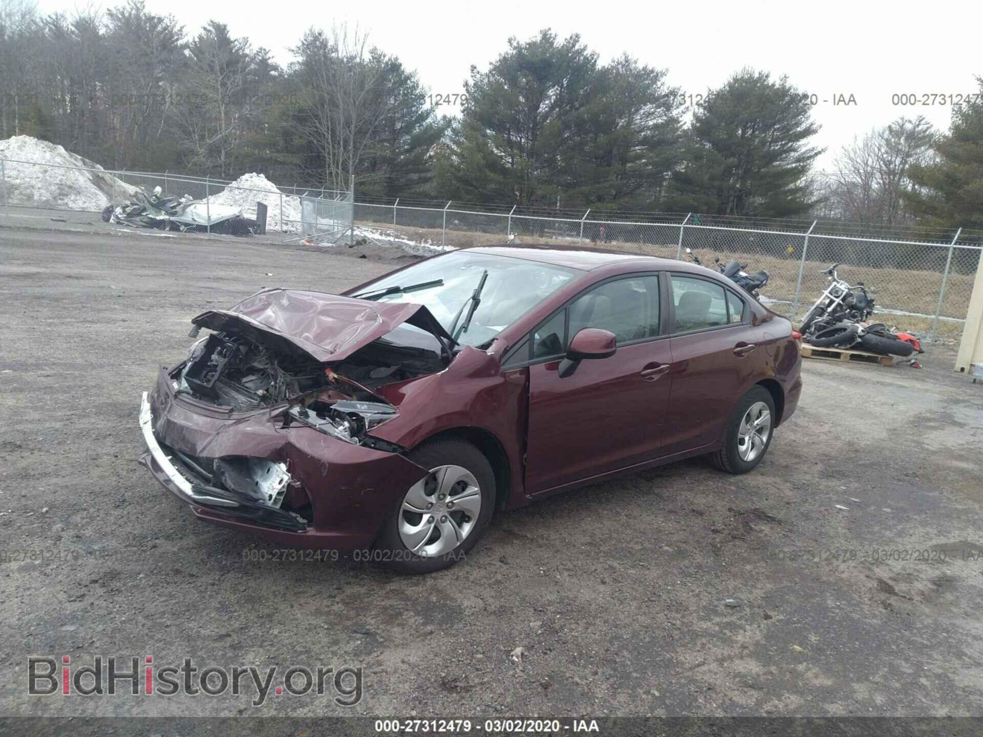 2013 HONDA CIVIC - VIN: 2HGFB2F55DH582392 - Фото 2