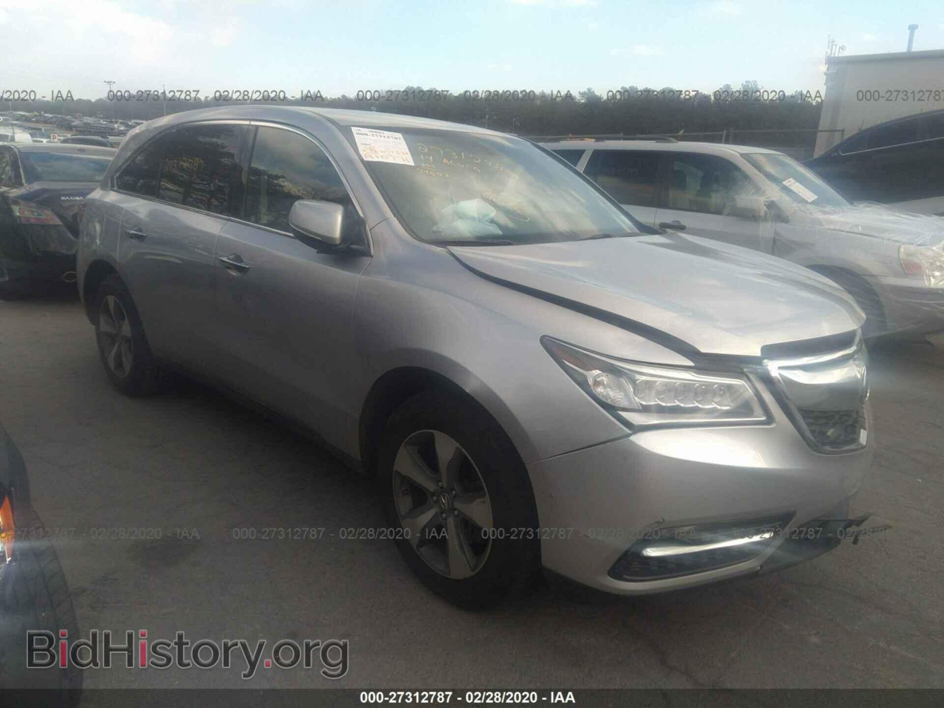 Фотография 5FRYD4H28EB037826 - ACURA MDX 2014
