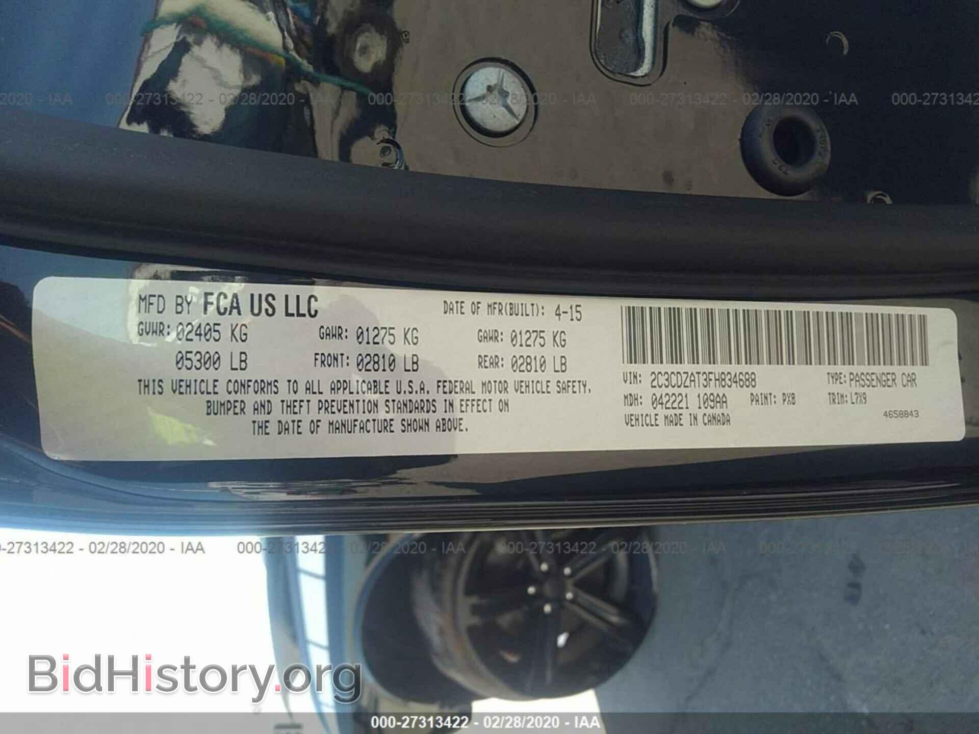 2015 DODGE CHALLENGER - VIN: 2C3CDZAT3FH834688 - Photo 9