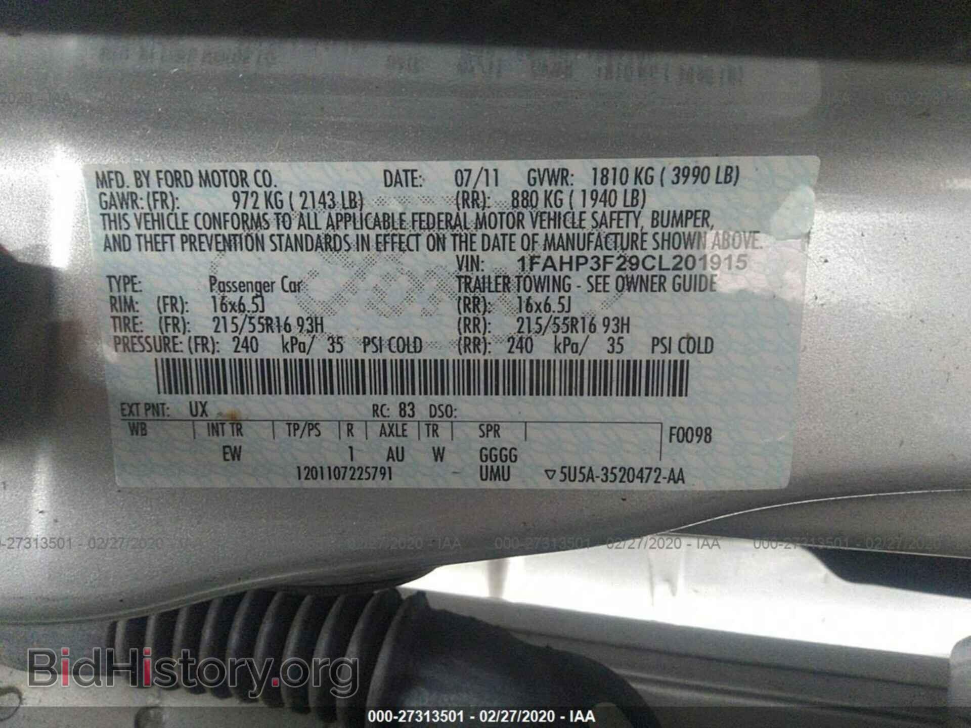 2012 FORD FOCUS - VIN: 1FAHP3F29CL201915 - Photo 9