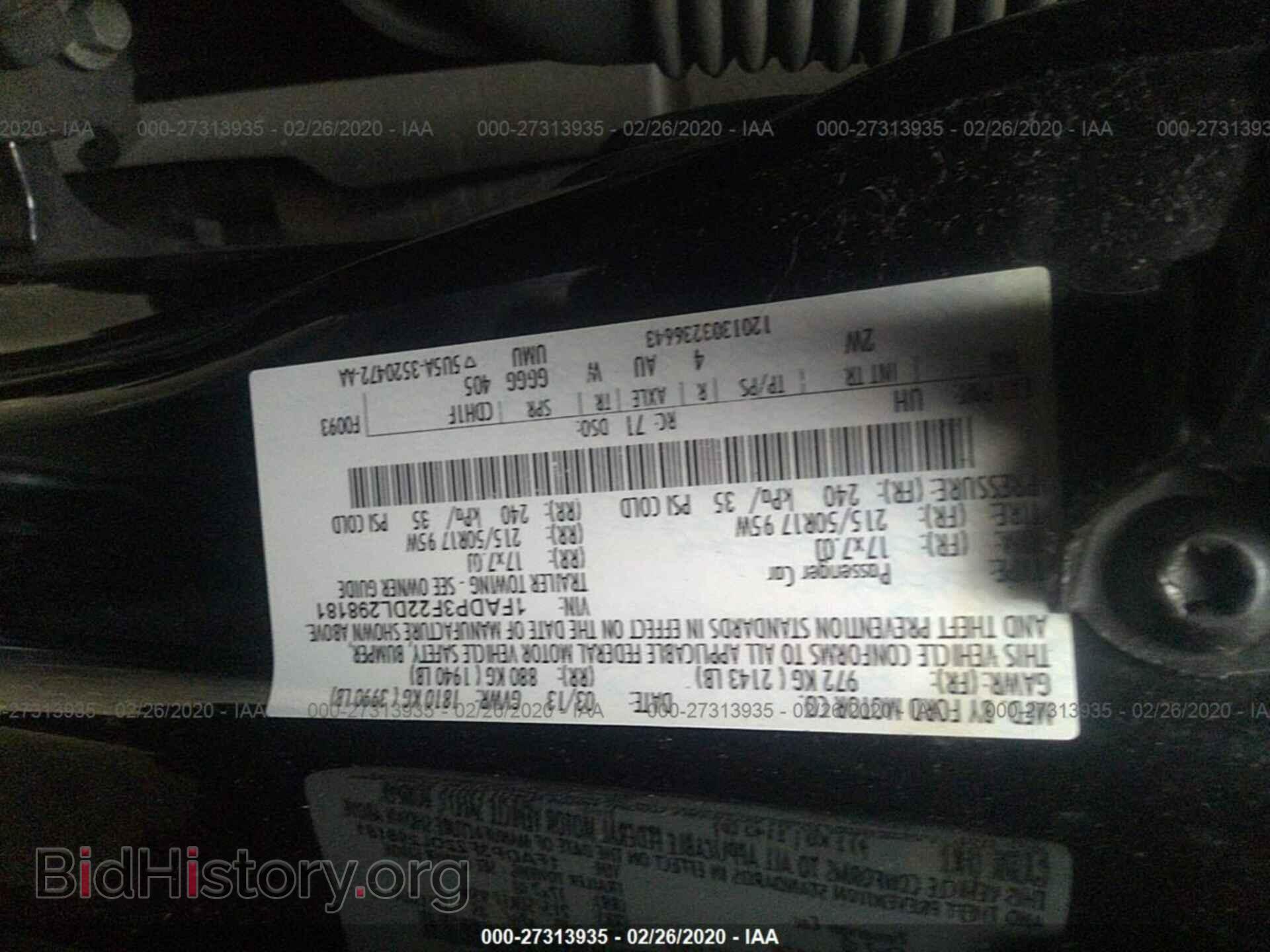 2013 FORD FOCUS - VIN: 1FADP3F22DL298181 - Photo 9