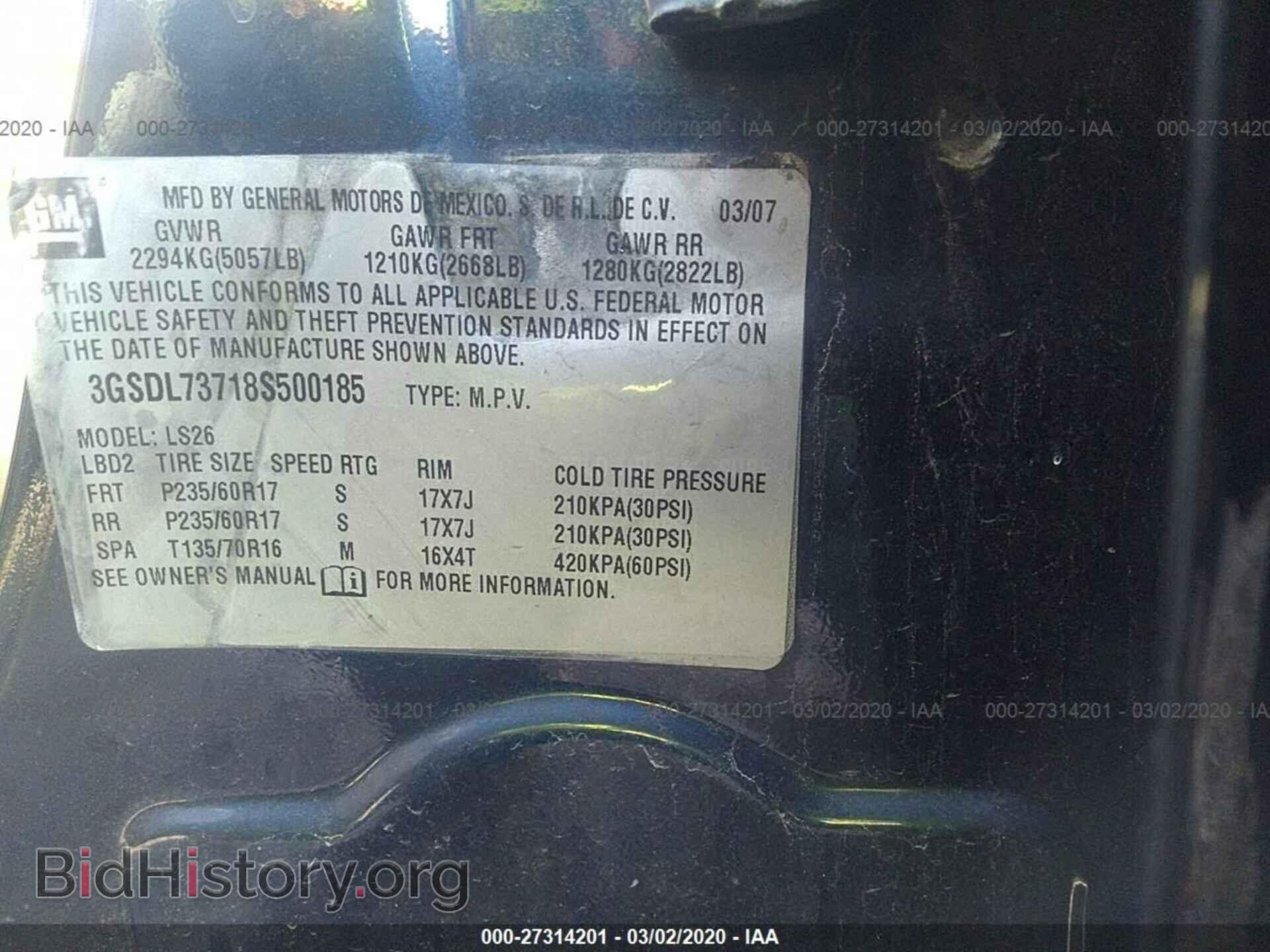 2008 SATURN VUE - VIN: 3GSDL73718S500185 - Фото 9
