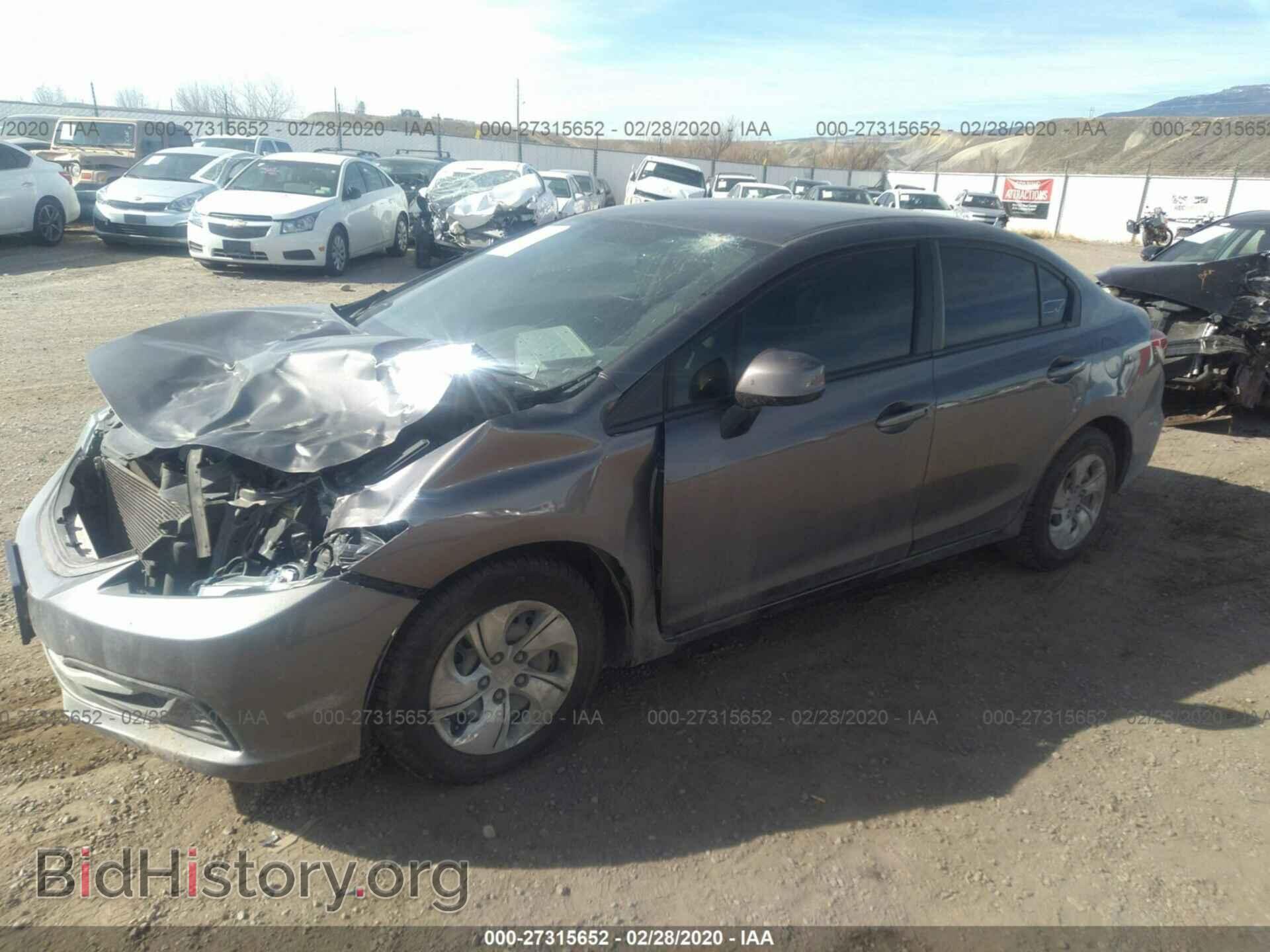 2013 HONDA CIVIC - VIN: 19XFB2F57DE073334 - Фото 2