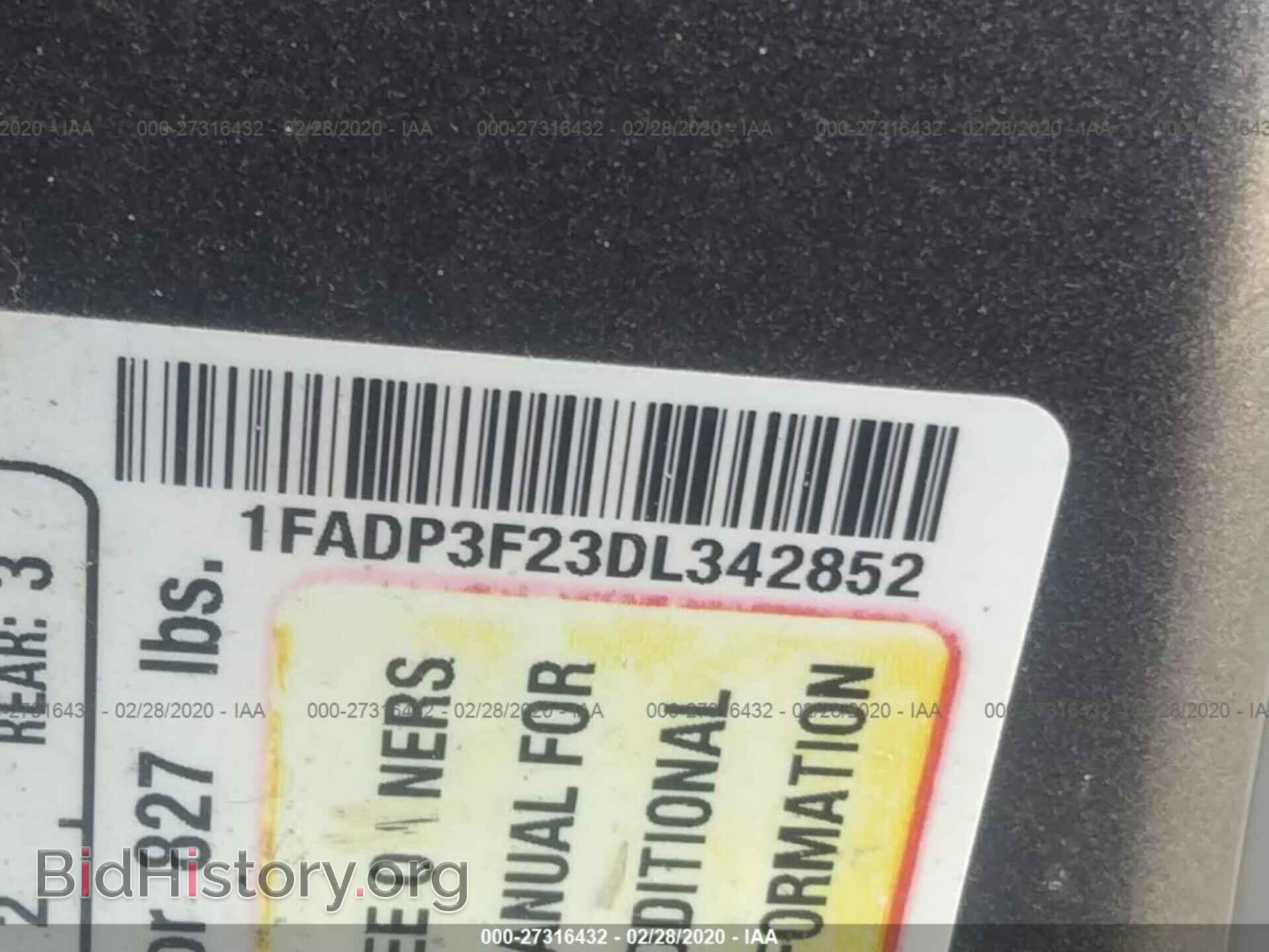 2013 FORD FOCUS - VIN: 1FADP3F23DL342852 - Photo 9