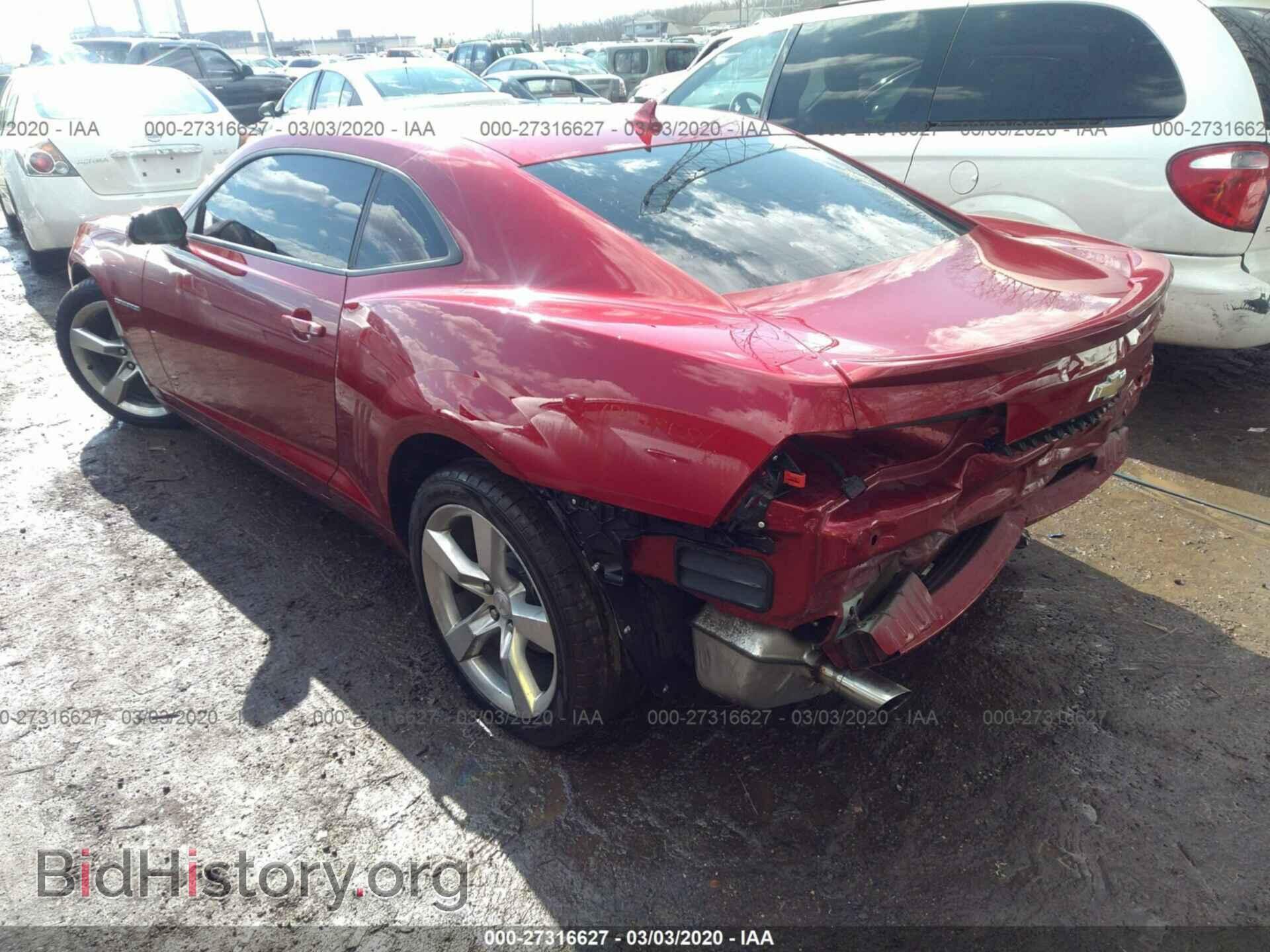 2012 CHEVROLET CAMARO - VIN: 2G1FC1E36C9195969 - Фото 3