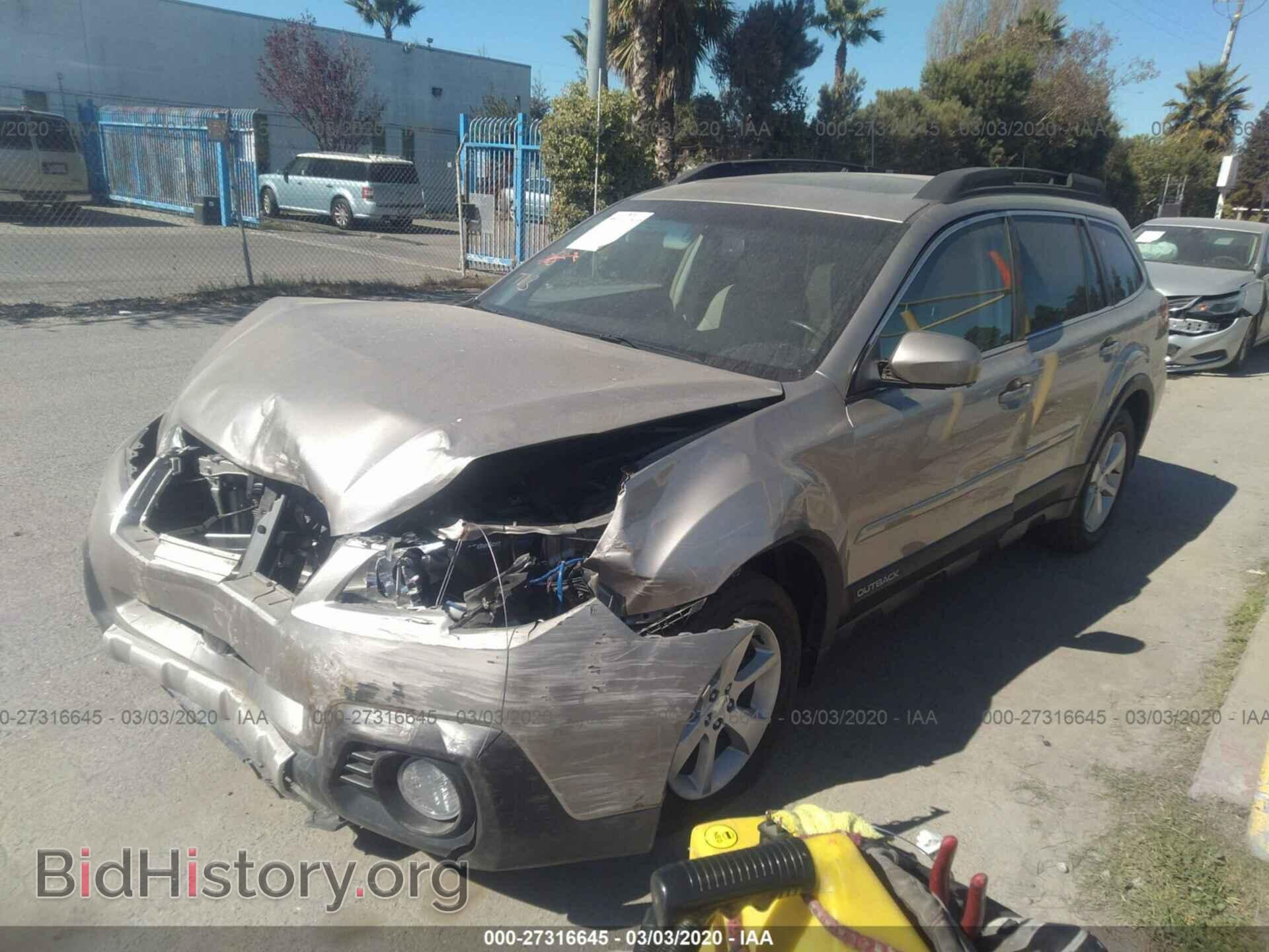 2014 SUBARU OUTBACK - VIN: 4S4BRBLC9E3227060 - Фото 2