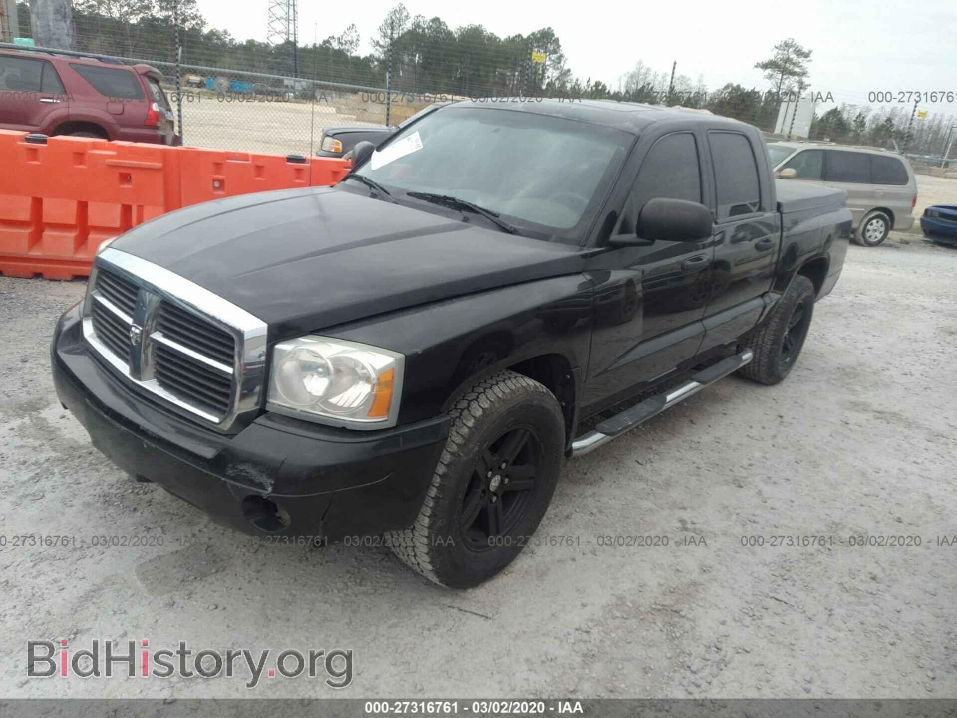 2007 DODGE DAKOTA - VIN: 1D7HE48P87S209715 - Фото 2