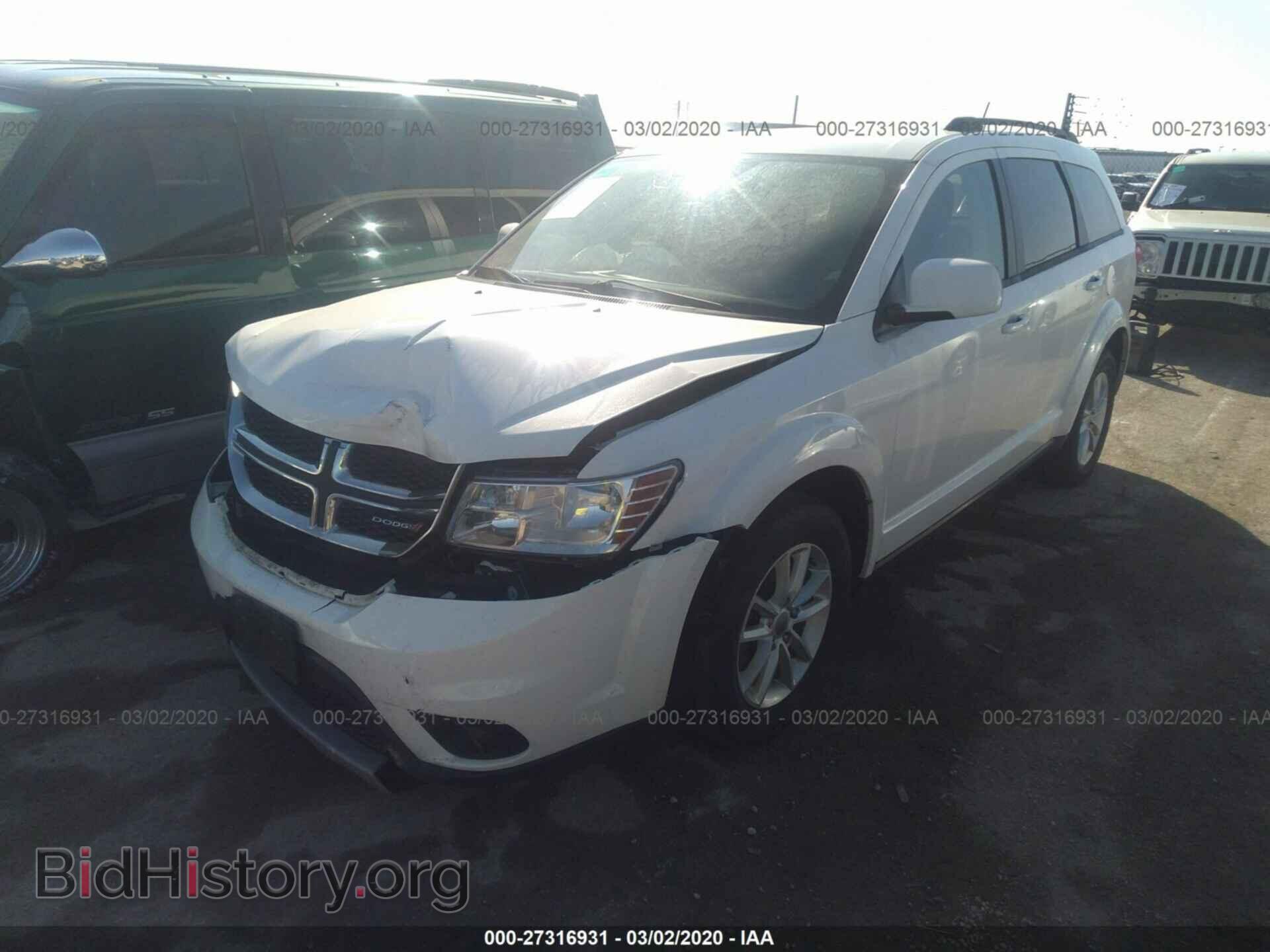 2014 DODGE JOURNEY - VIN: 3C4PDCBB6ET180727 - Фото 2