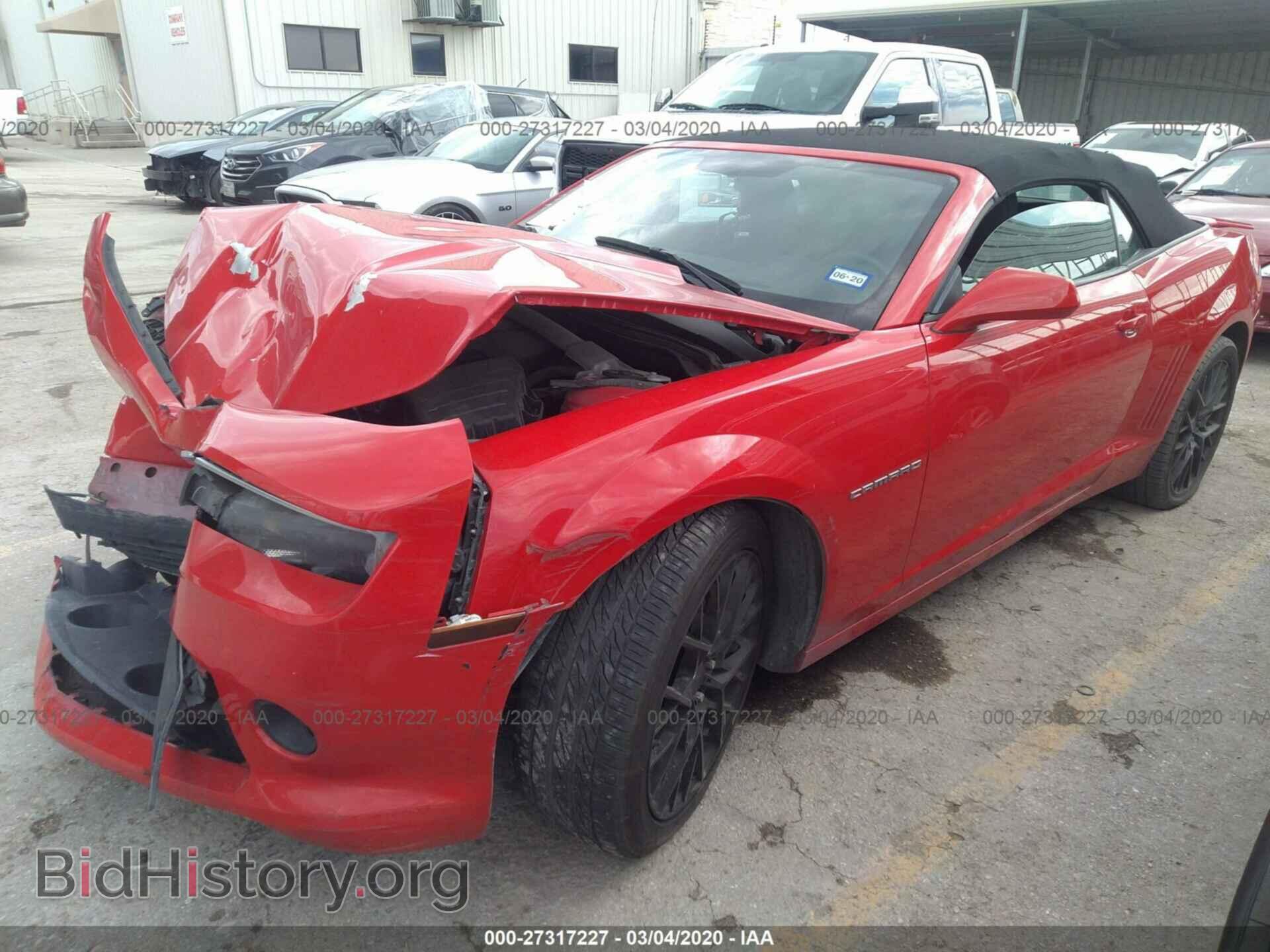 2015 CHEVROLET CAMARO - VIN: 2G1FF3D34F9193176 - Фото 2