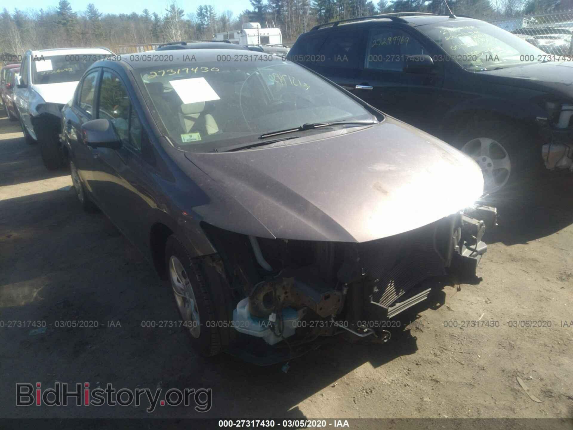 Фотография 2HGFB2F51DH560289 - HONDA CIVIC 2013