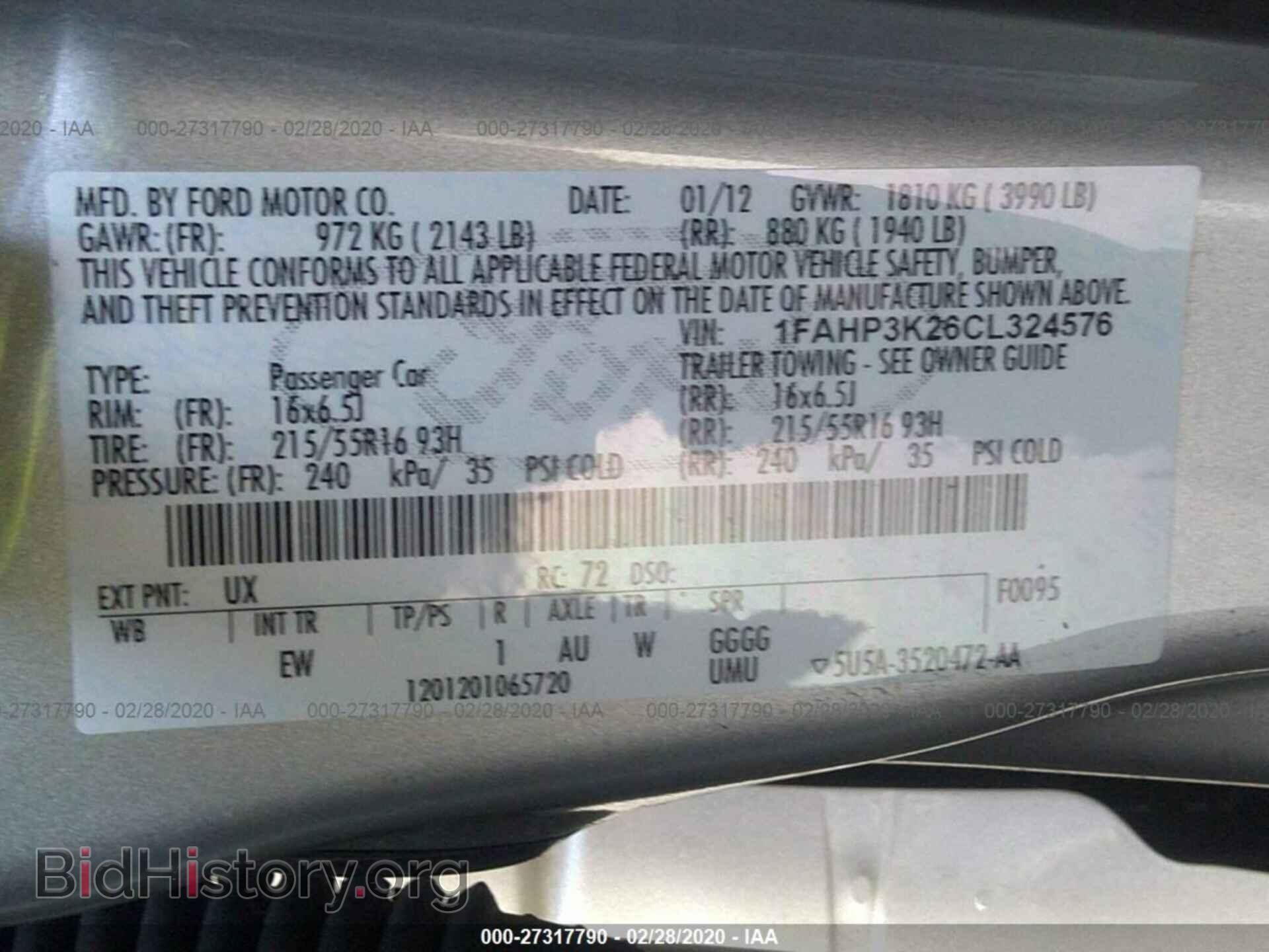 2012 FORD FOCUS - VIN: 1FAHP3K26CL324576 - Photo 9