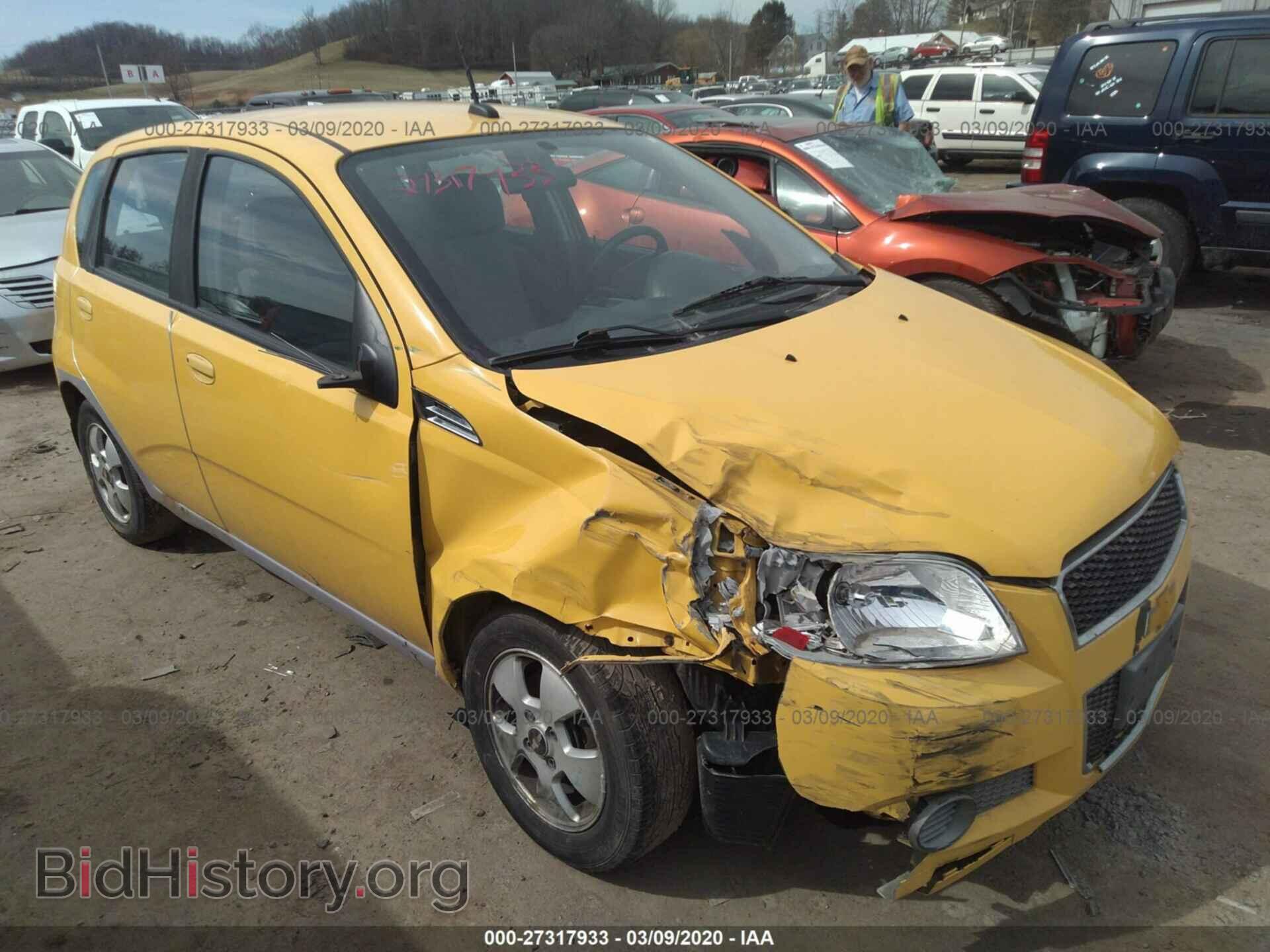 Photo KL1TD66E59B644478 - CHEVROLET AVEO 2009