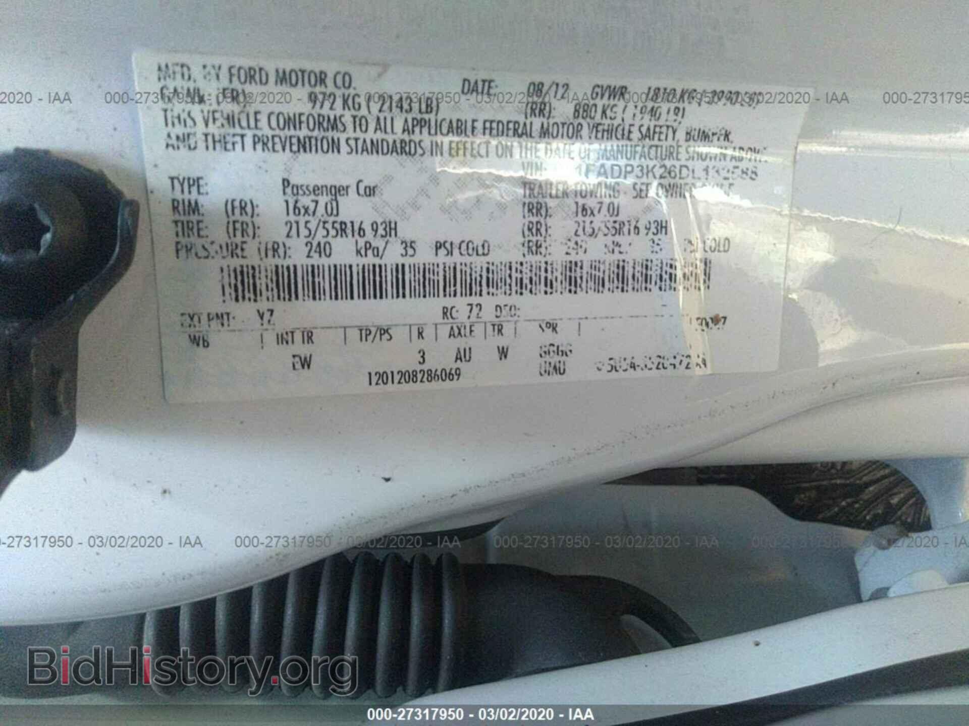 2013 FORD FOCUS - VIN: 1FADP3K26DL132588 - Фото 9