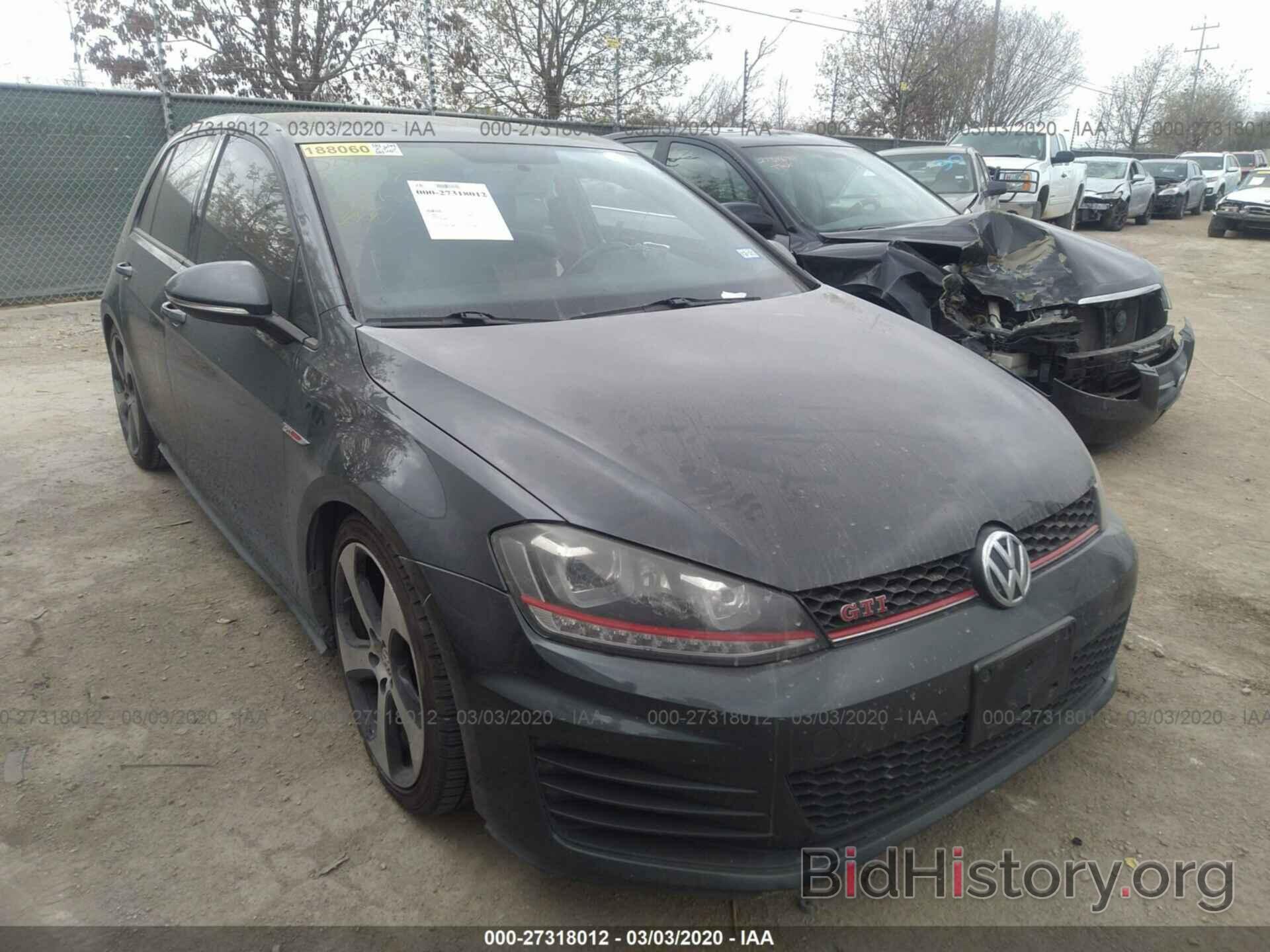 Фотография 3VW4T7AU9FM063975 - VOLKSWAGEN GOLF GTI 2015