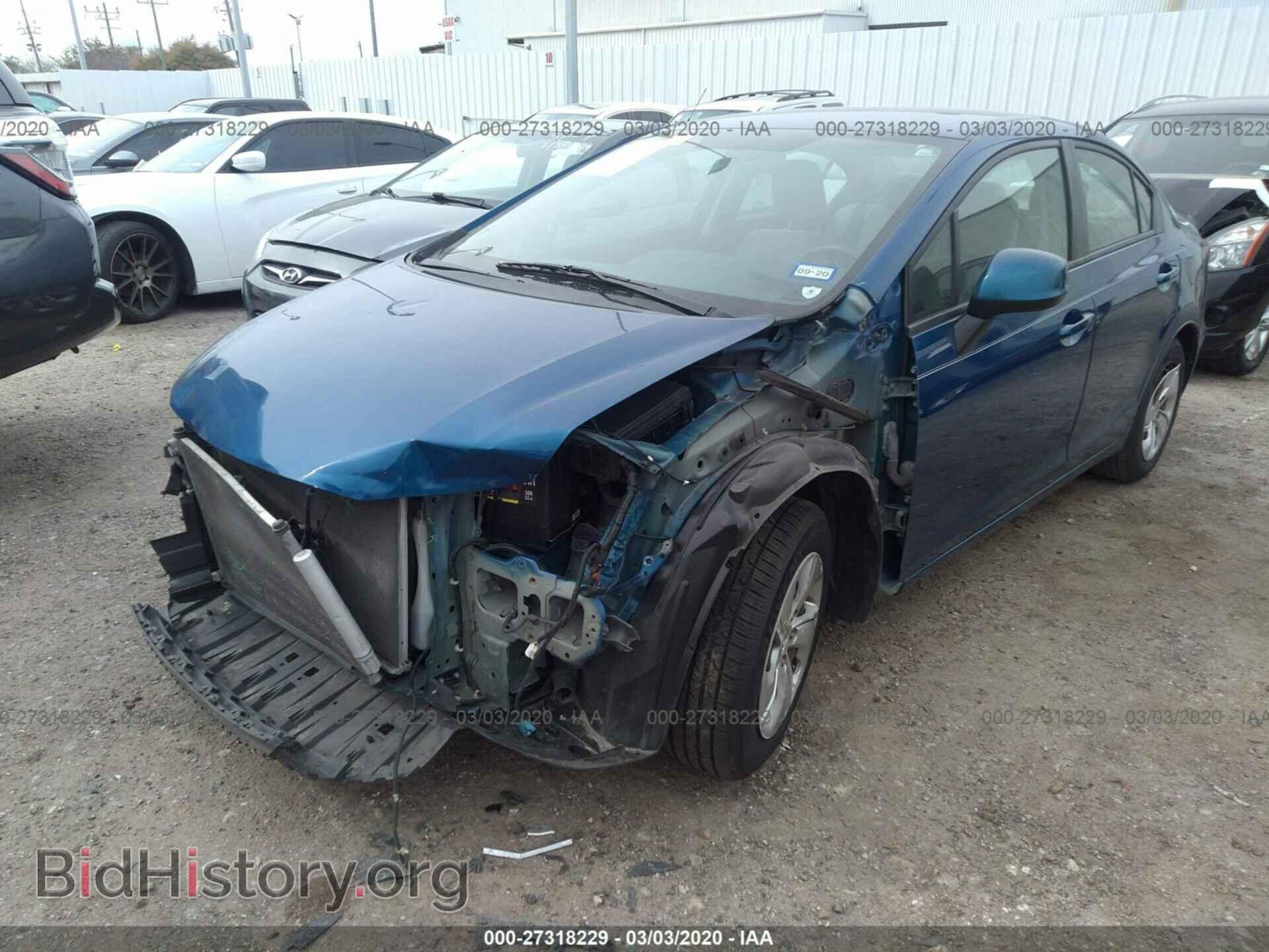 2013 HONDA CIVIC - VIN: 19XFB2F55DE004738 - Фото 2