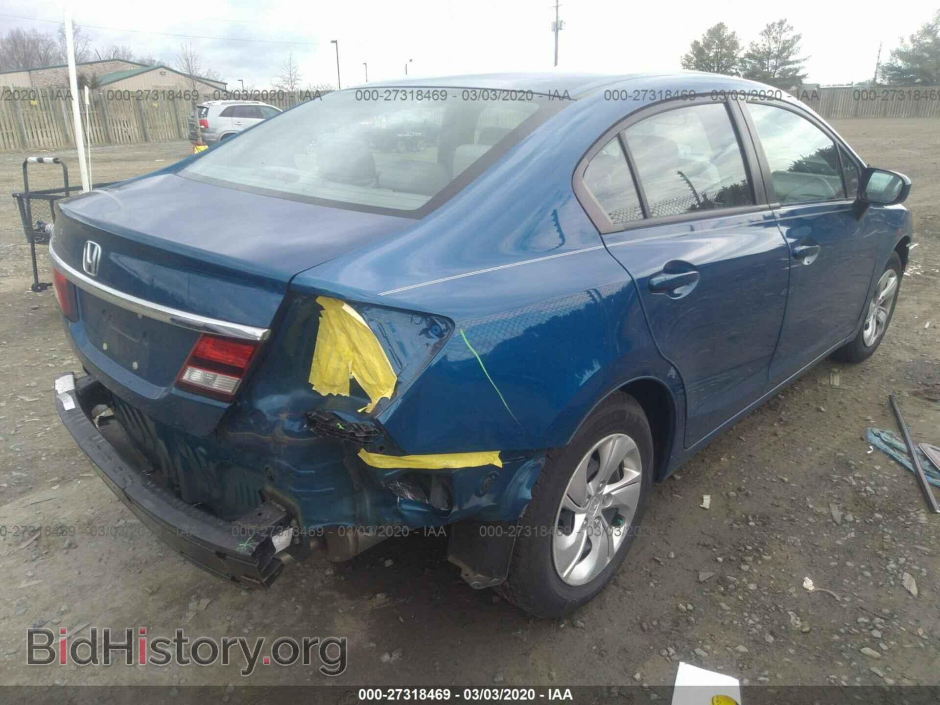 2014 HONDA CIVIC - VIN: 2HGFB2F52EH527237 - Фото 4