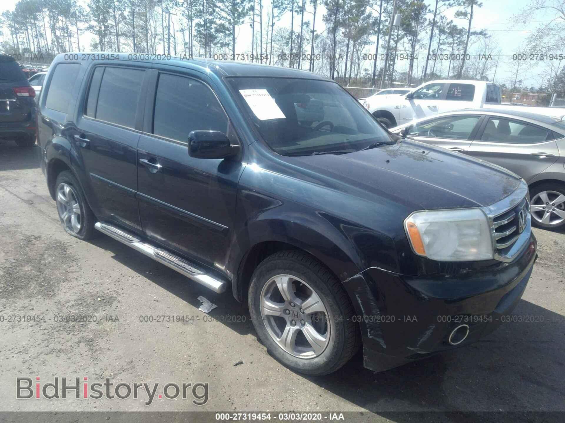 Photo 5FNYF3H49CB002765 - HONDA PILOT 2012