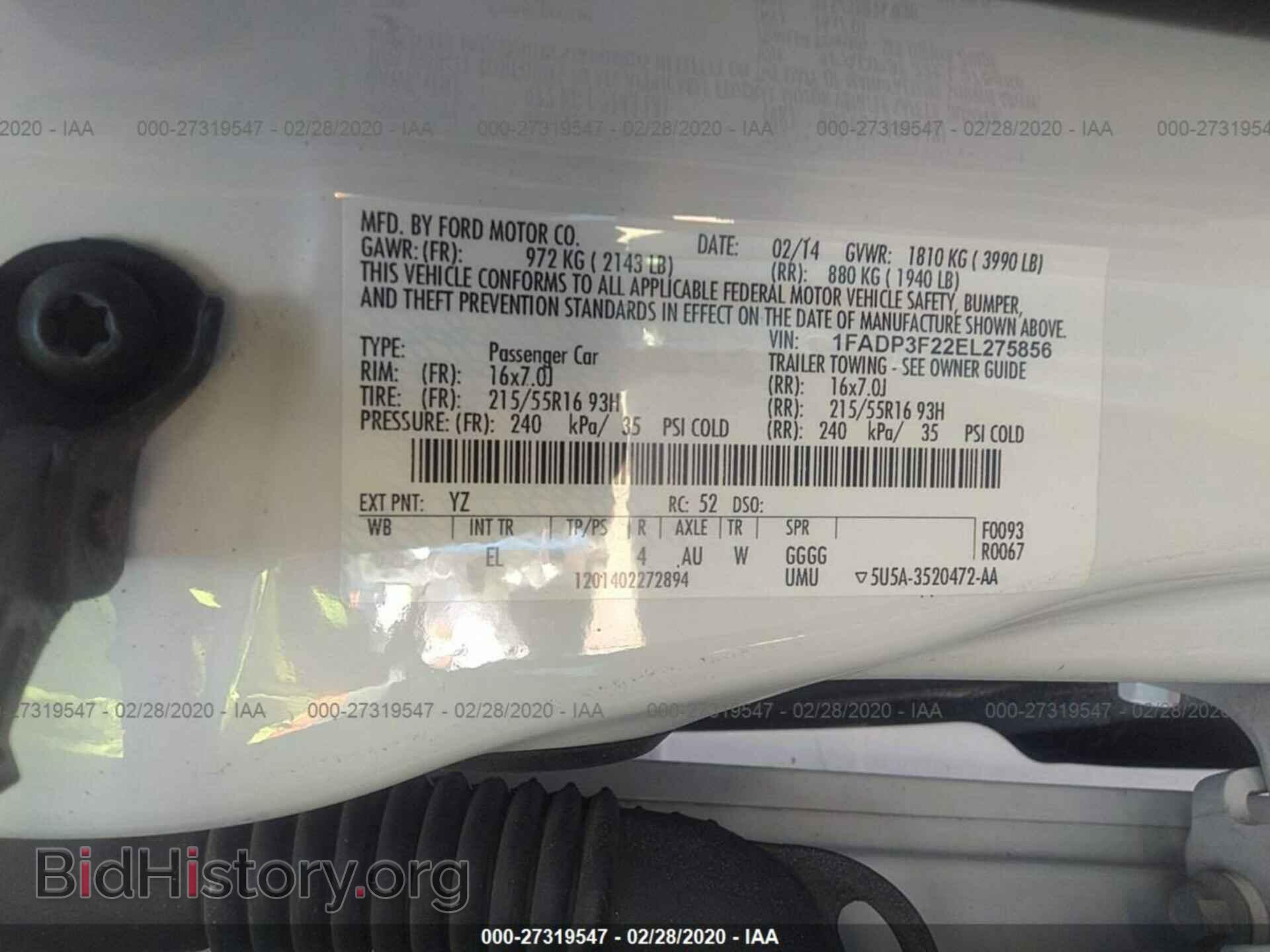 2014 FORD FOCUS - VIN: 1FADP3F22EL275856 - Photo 9