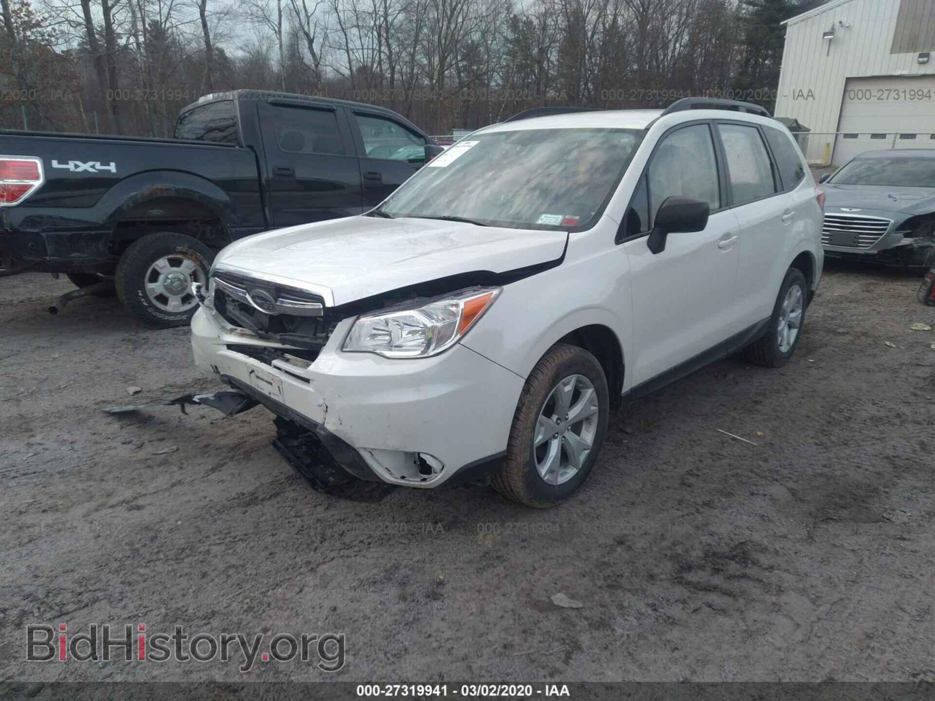 2016 SUBARU FORESTER - VIN: JF2SJABC2GH512844 - Фото 2