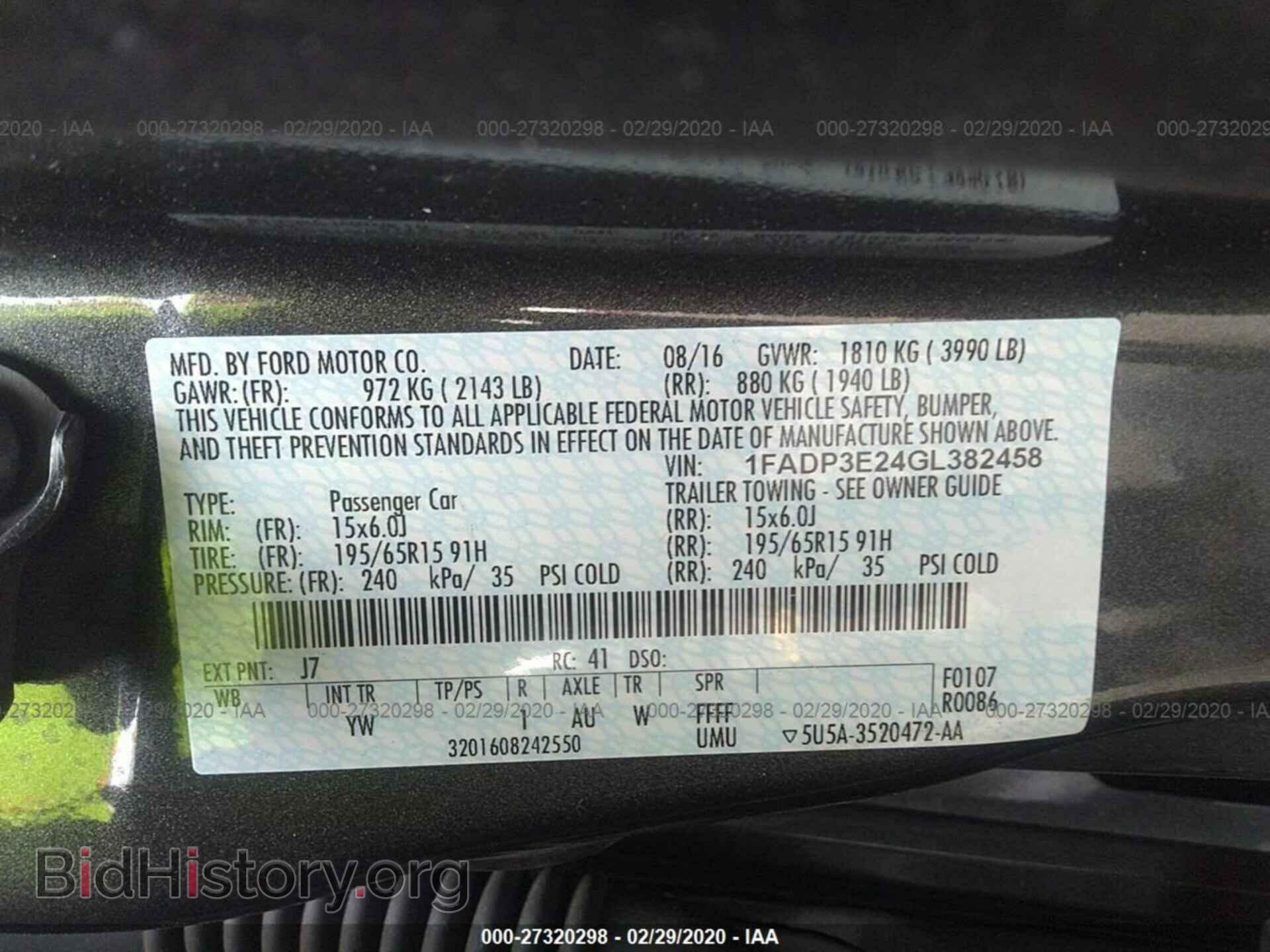 2016 FORD FOCUS - VIN: 1FADP3E24GL382458 - Photo 9