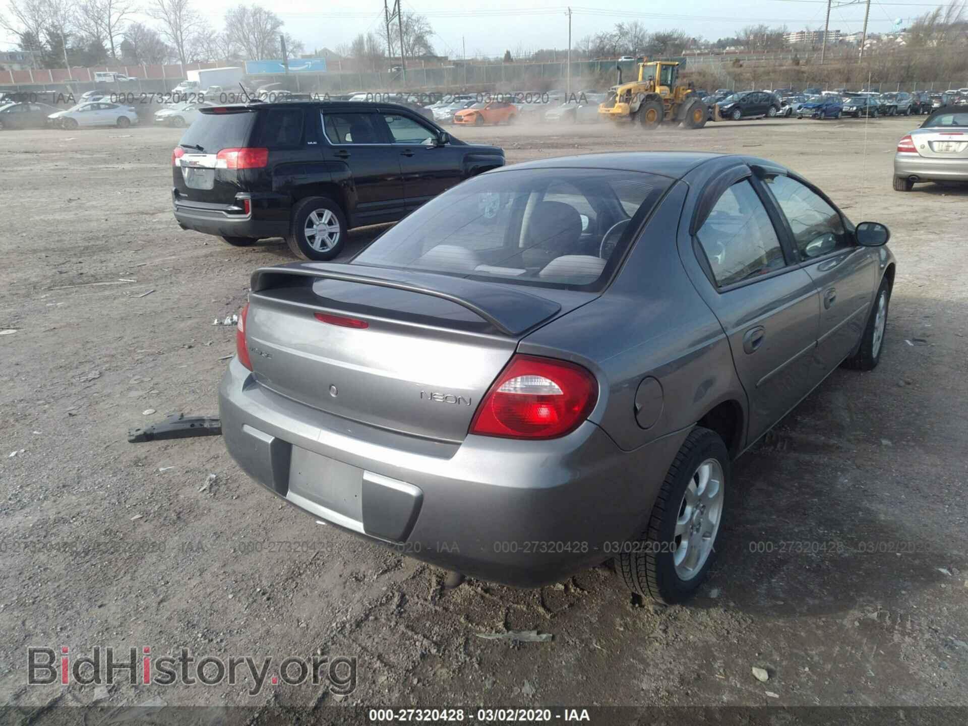 2005 DODGE NEON - VIN: 1B3ES56C85D236542 - Фото 4