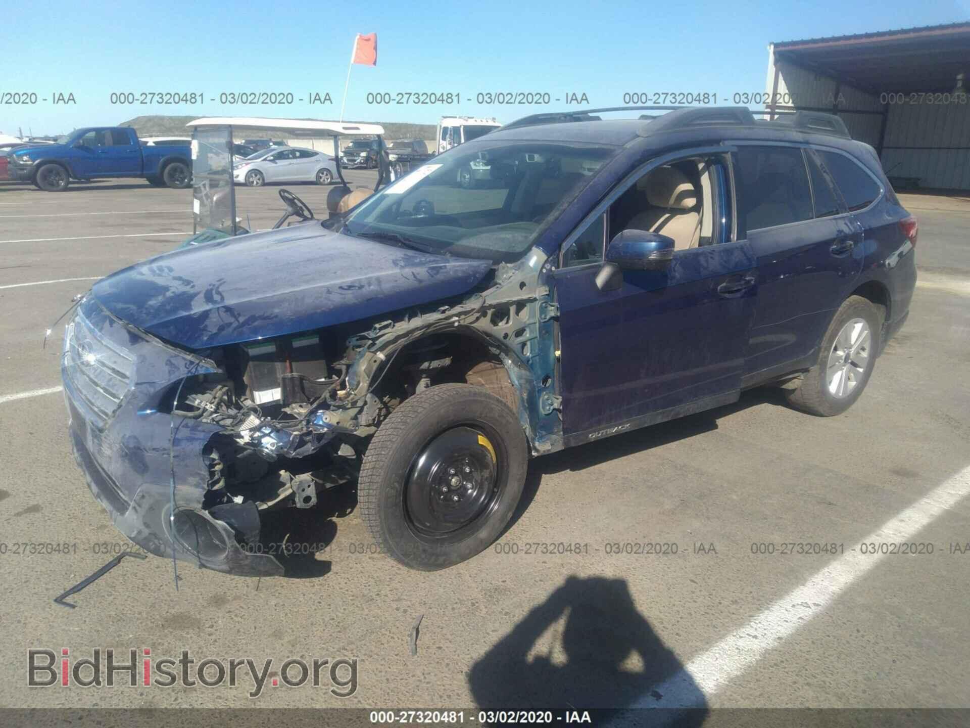 2016 SUBARU OUTBACK - VIN: 4S4BSAHC9G3246699 - Фото 2