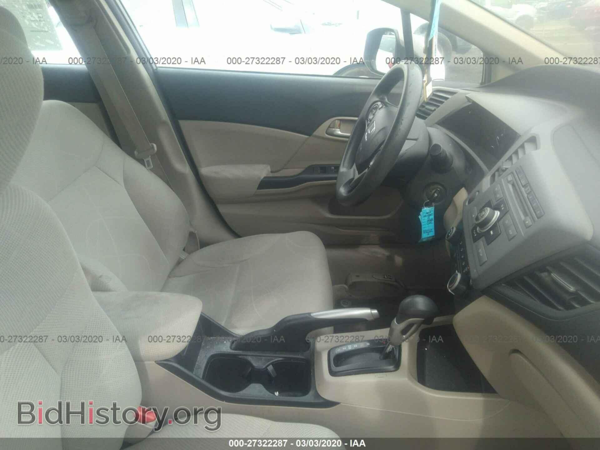 2012 HONDA CIVIC - VIN: 19XFB2F5XCE392449 - Фото 5