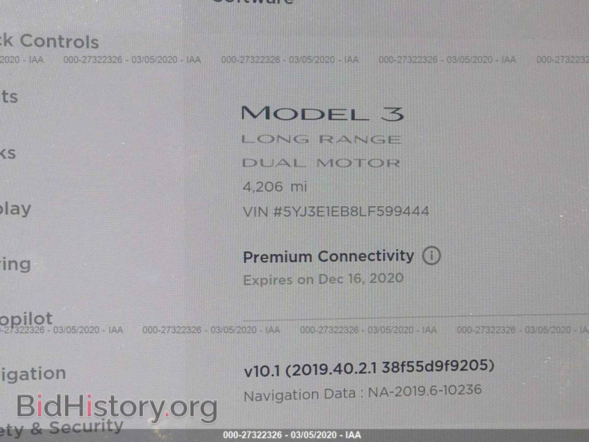 2020 TESLA MODEL 3 - VIN: 5YJ3E1EB8LF599444 - Photo 7