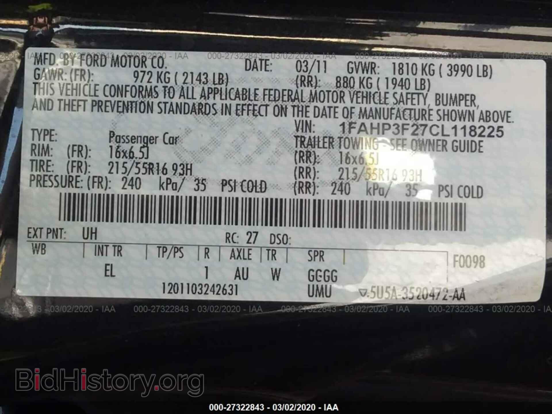 2012 FORD FOCUS - VIN: 1FAHP3F27CL118225 - Photo 9