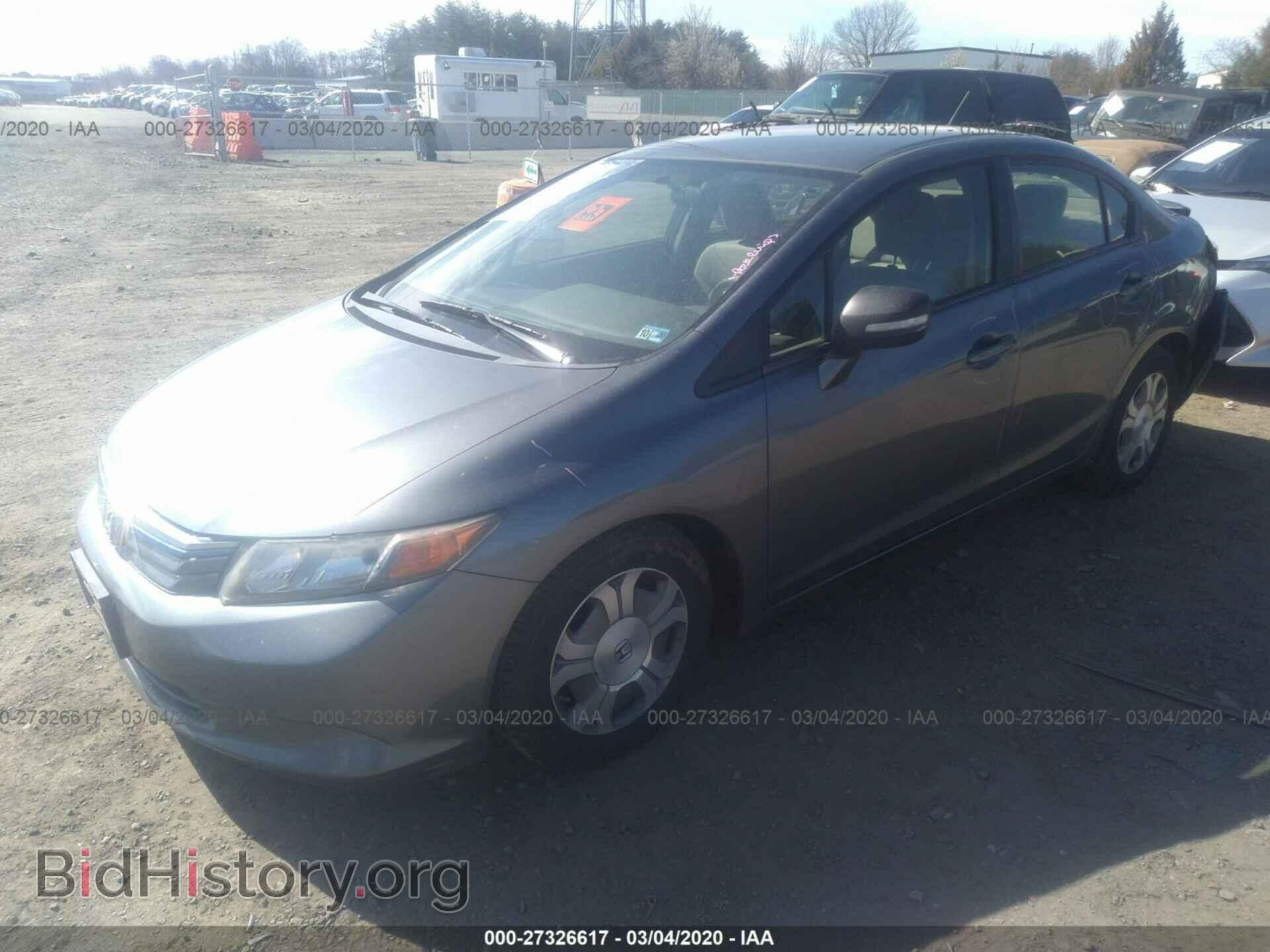 2012 HONDA CIVIC - VIN: JHMFB4F24CS007061 - Фото 2