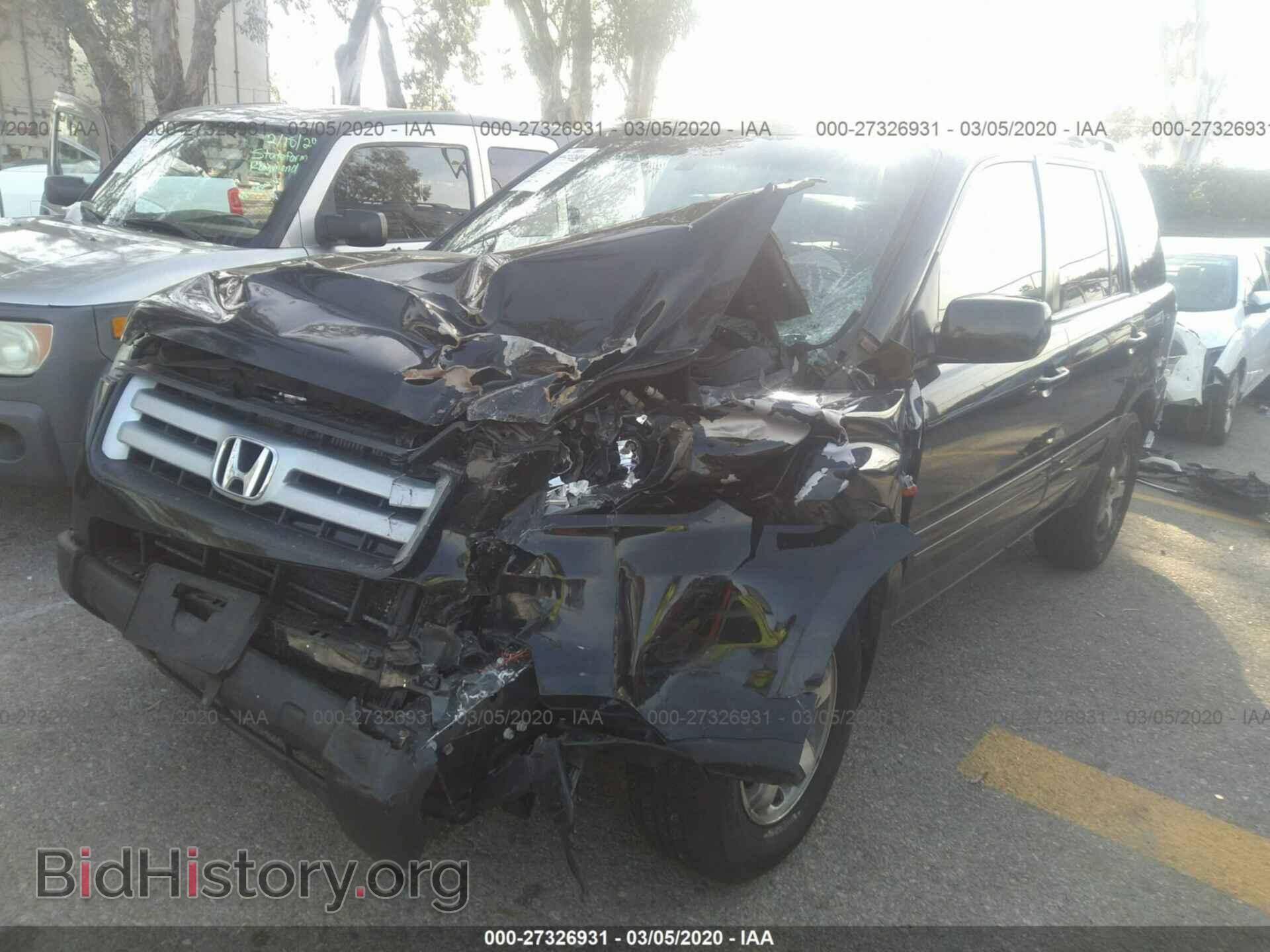2006 HONDA PILOT - VIN: 2HKYF18516H534823 - Фото 2