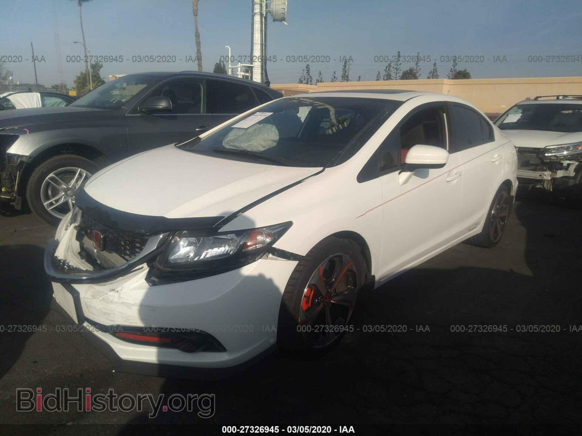 2014 HONDA CIVIC - VIN: 2HGFB6E56EH701285 - Фото 2