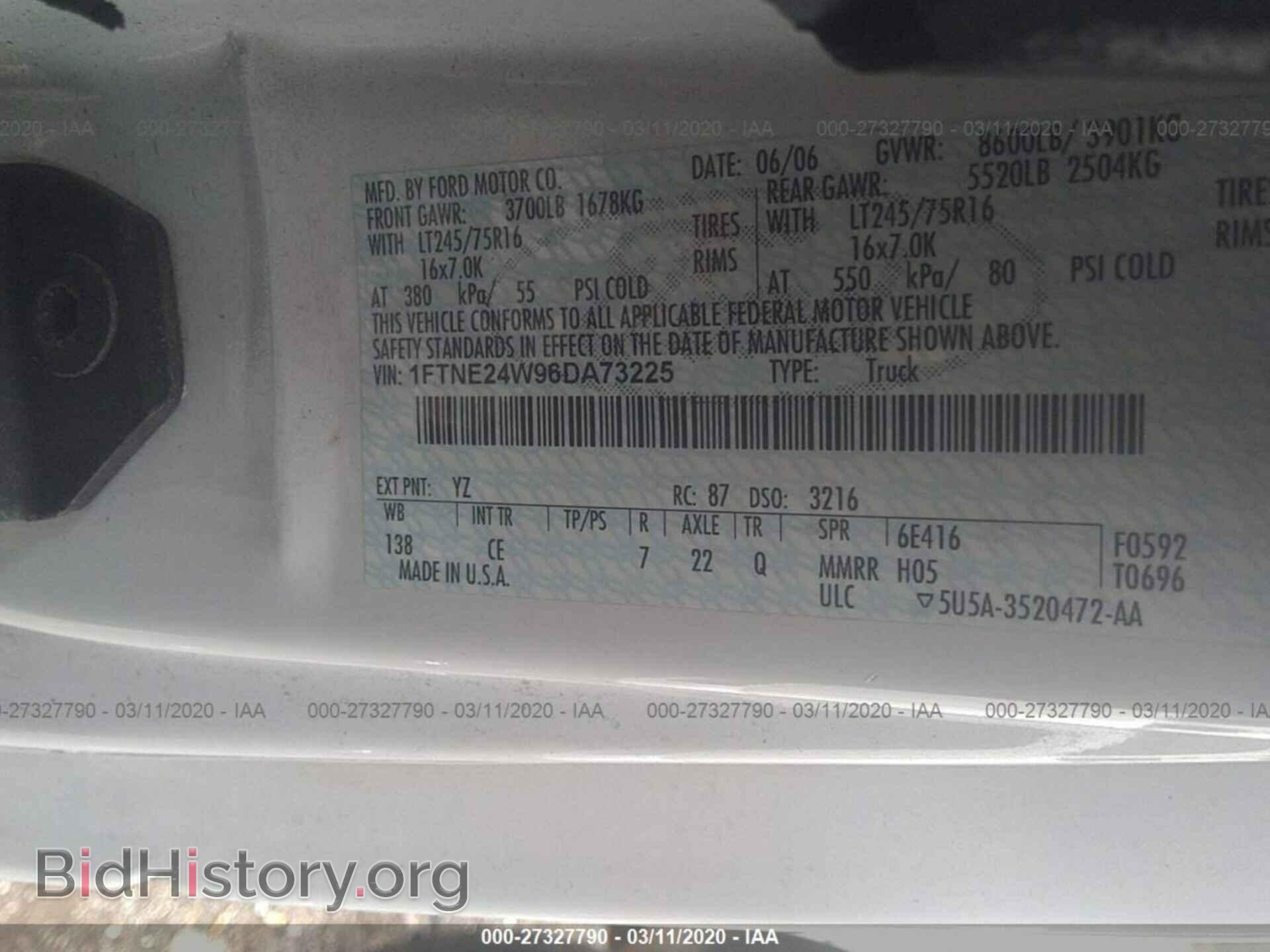 2006 FORD ECONOLINE - VIN: 1FTNE24W96DA73225 - Photo 9