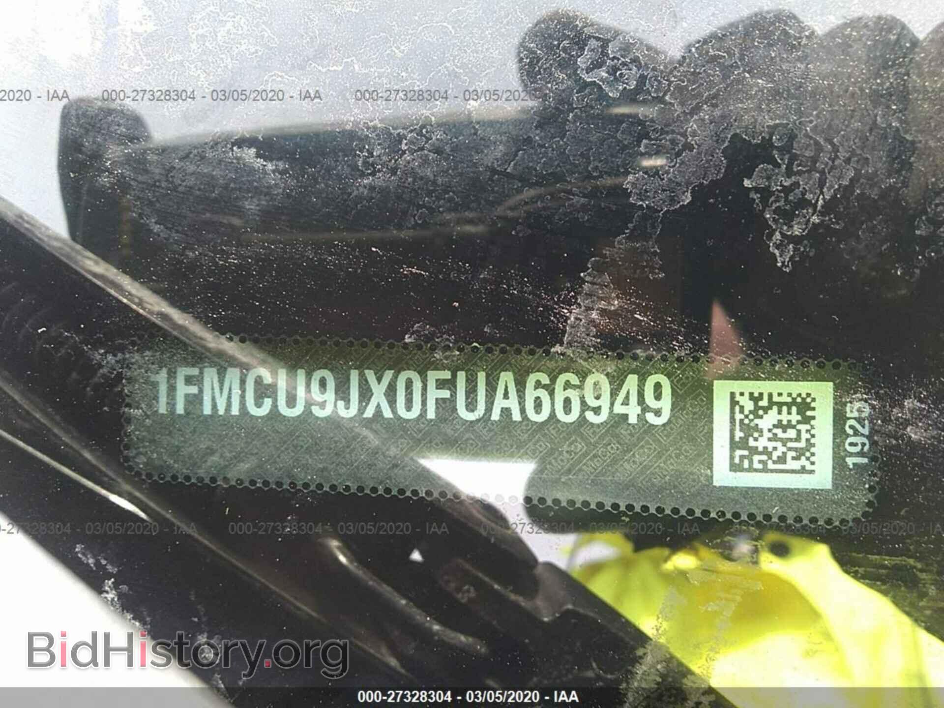 2015 FORD ESCAPE - VIN: 1FMCU9JX0FUA66949 - Фото 9