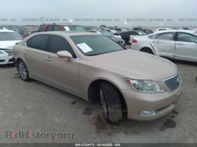 2007 Lexus LS 460l, золотистый — VIN JTHGL46F075013772, IAAI