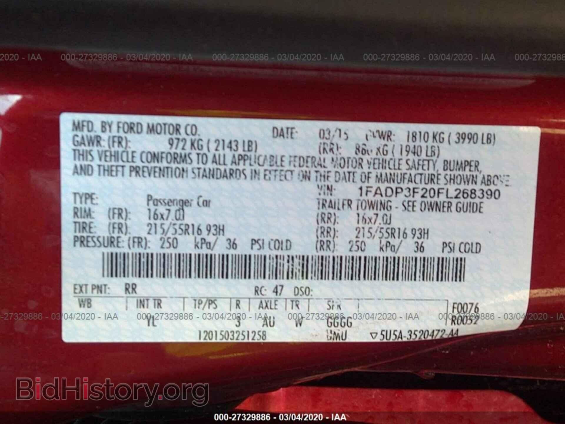 2015 FORD FOCUS - VIN: 1FADP3F20FL268390 - Фото 9