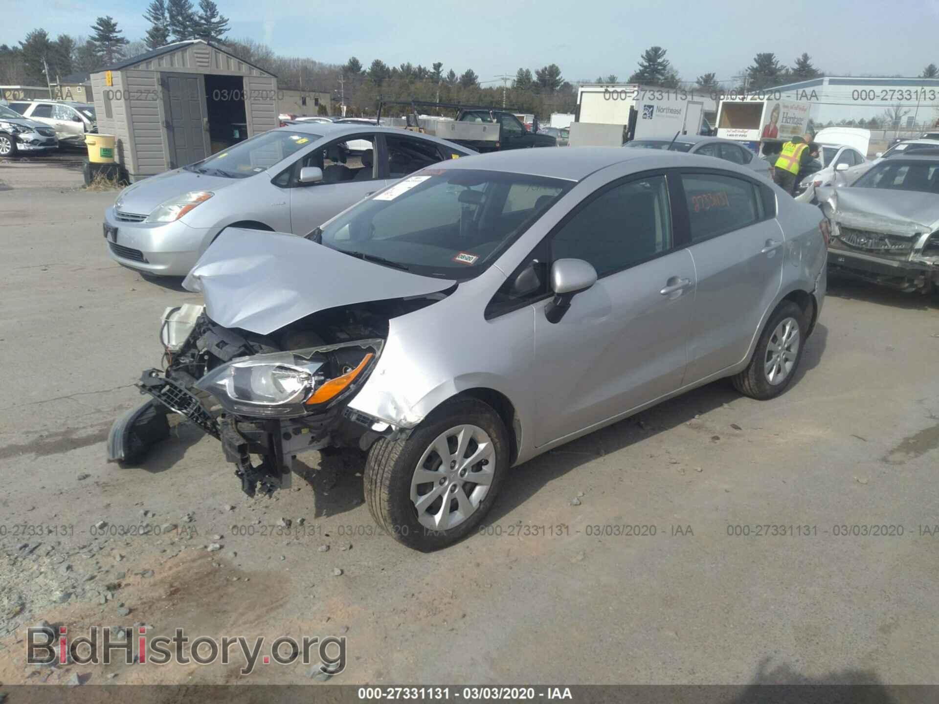 2013 KIA RIO - VIN: KNADM4A33D6271155 - Фото 2
