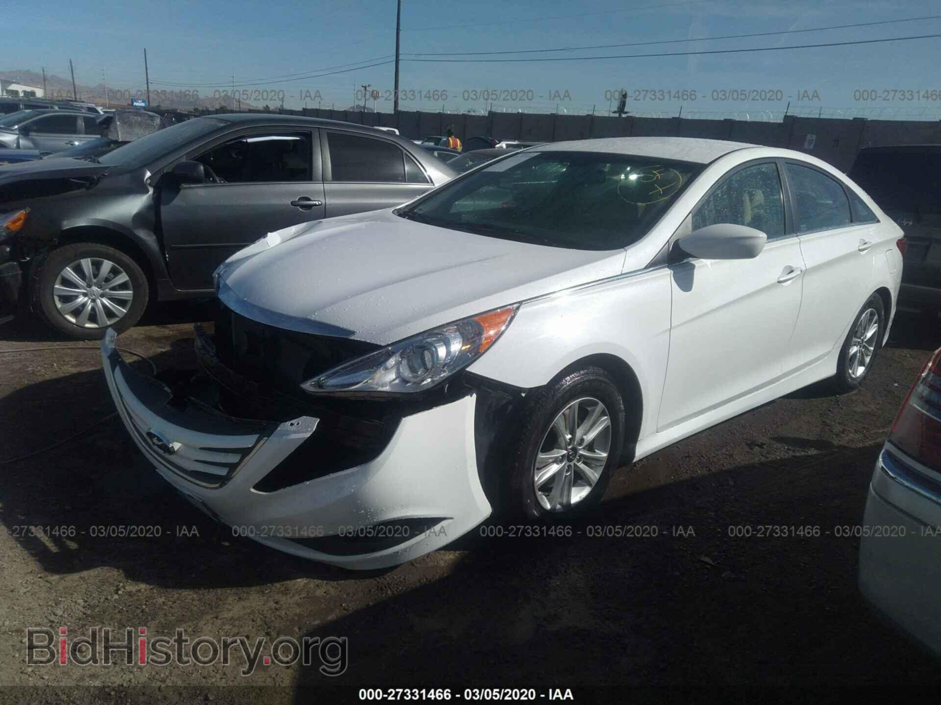 2014 HYUNDAI SONATA - VIN: 5NPEB4AC4EH897642 - Фото 2