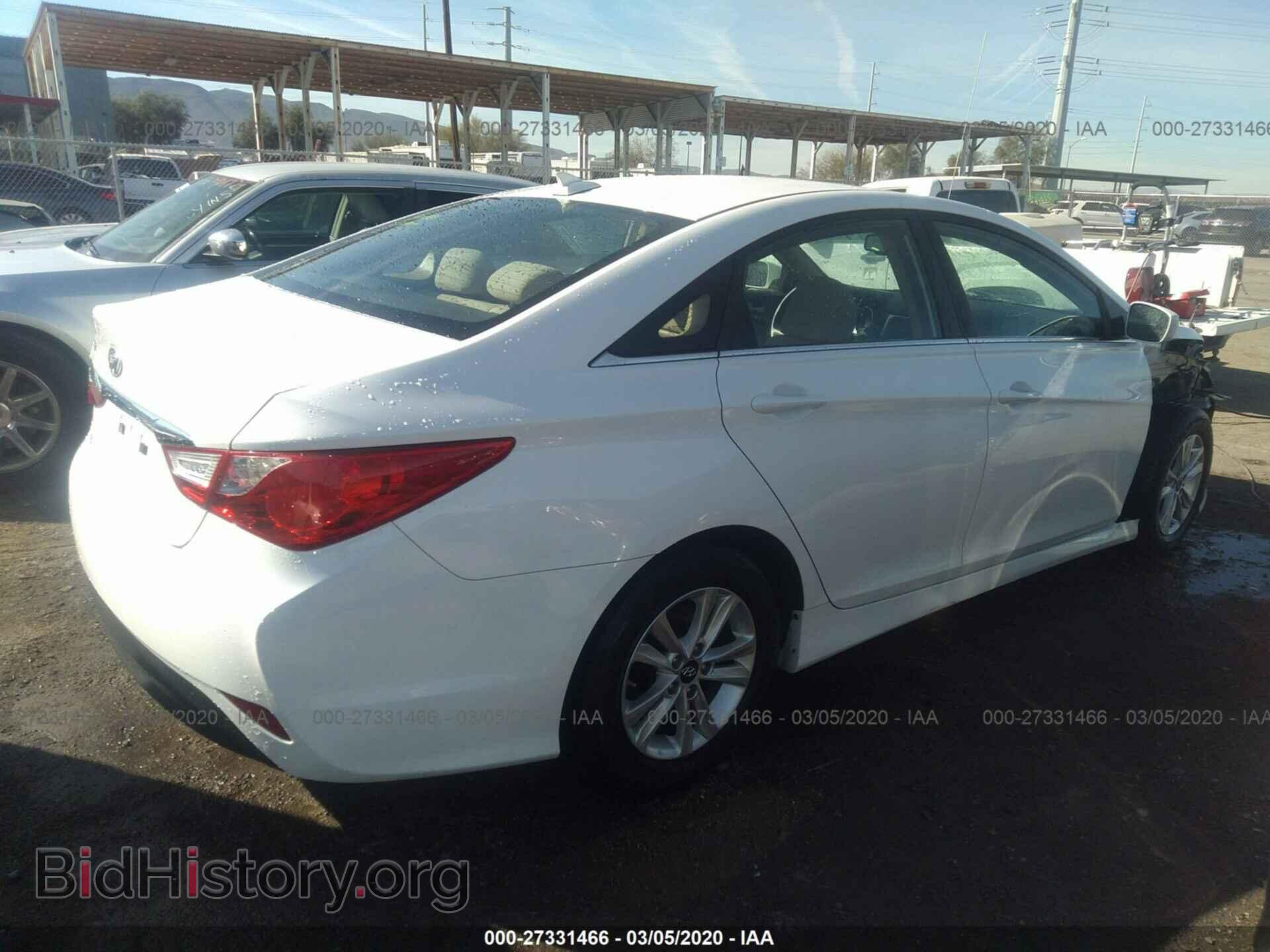 2014 HYUNDAI SONATA - VIN: 5NPEB4AC4EH897642 - Фото 4