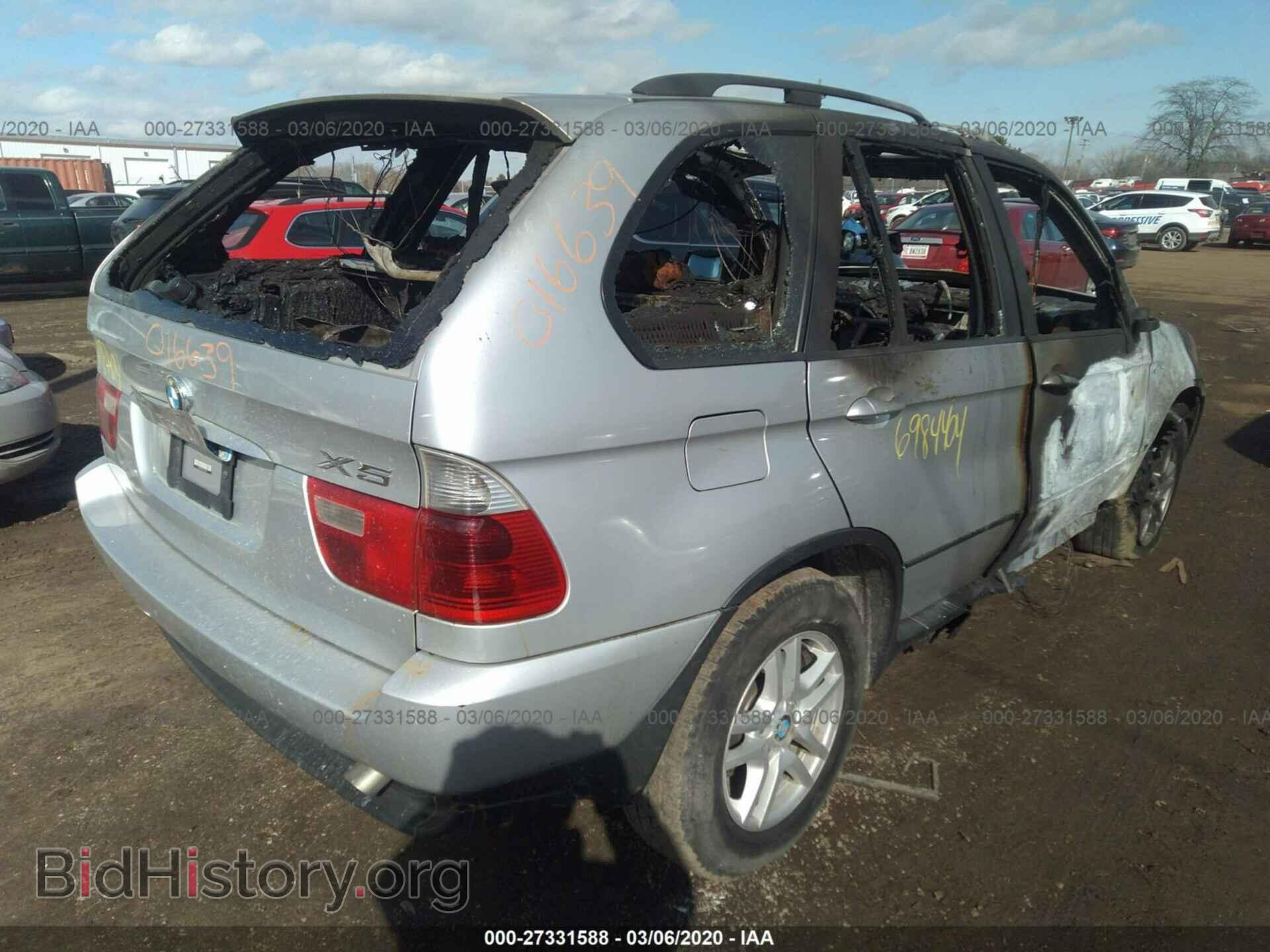 2005 BMW X5 - VIN: 5UXFA13515LY14599 - Фото 4