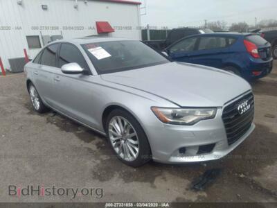 2014 Audi A6 Premium Plus, silver — VIN WAUFMBFC0EN039982, IAAI